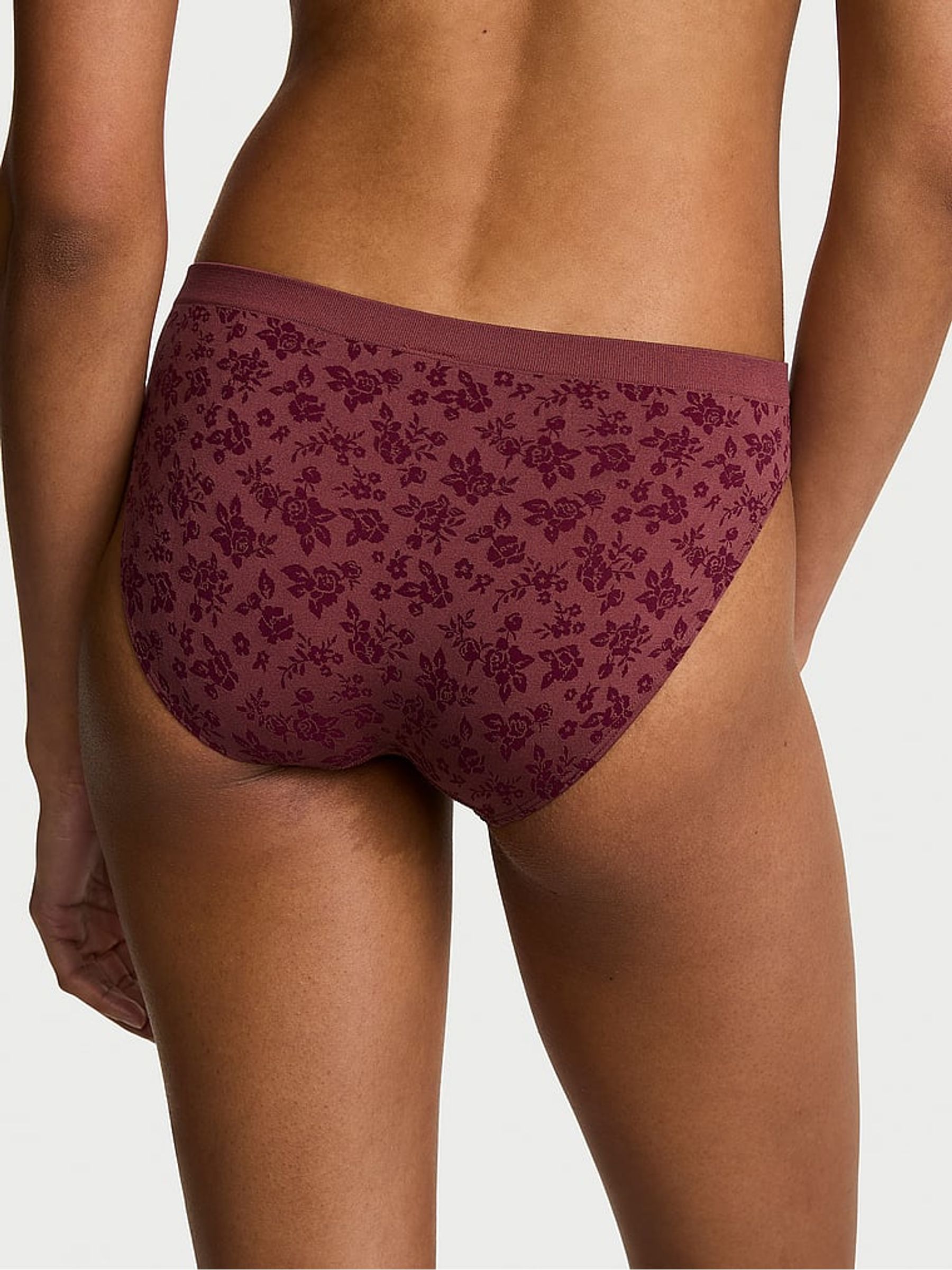 Rose Purple Bikini Floral Knickers - Image 2 of 2