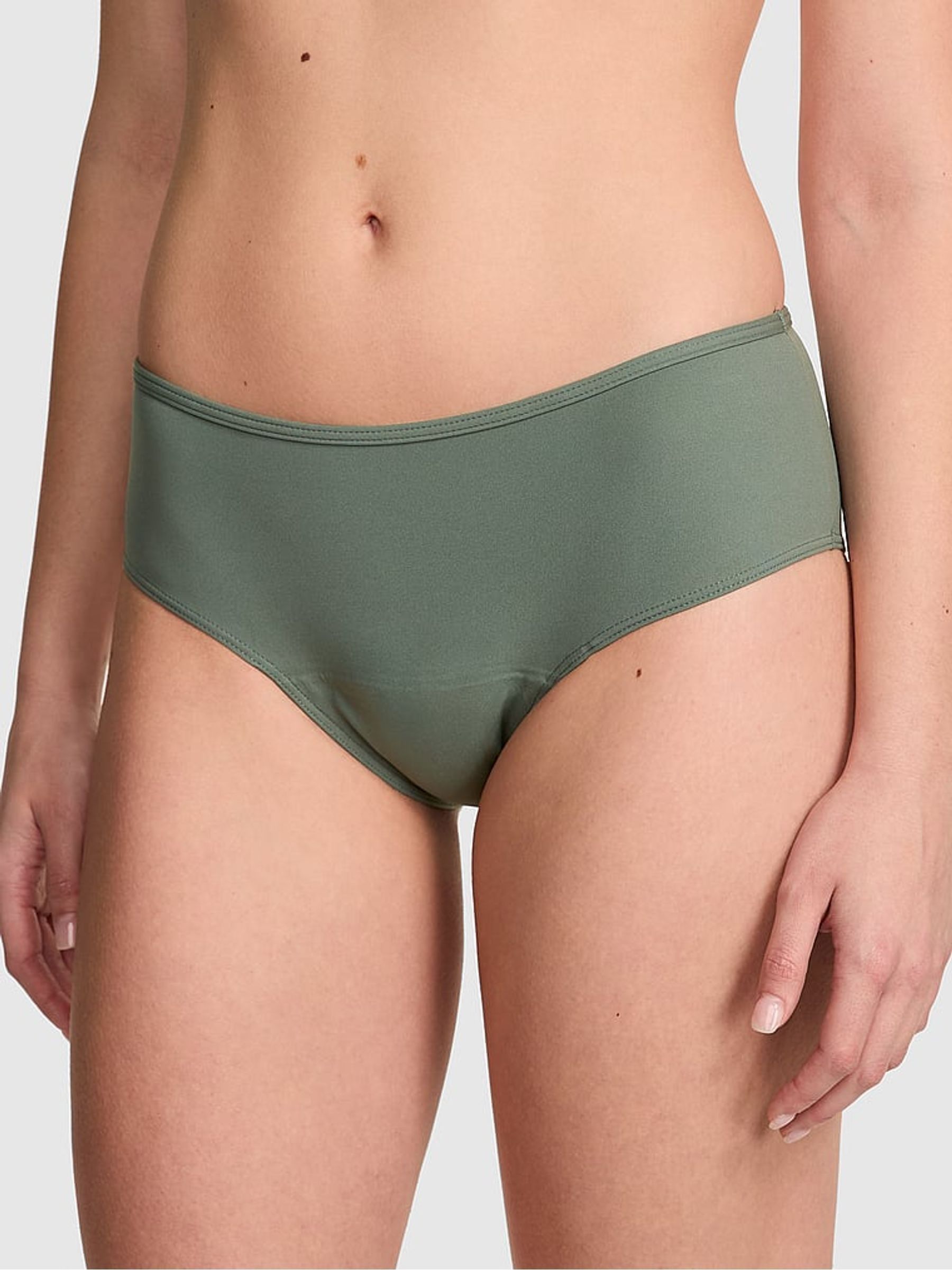 Faded Sage Green Hipster Period Knickers - Image 1 of 2 Faded Sage Green Hipster Period Knickers - Image 1 of 2