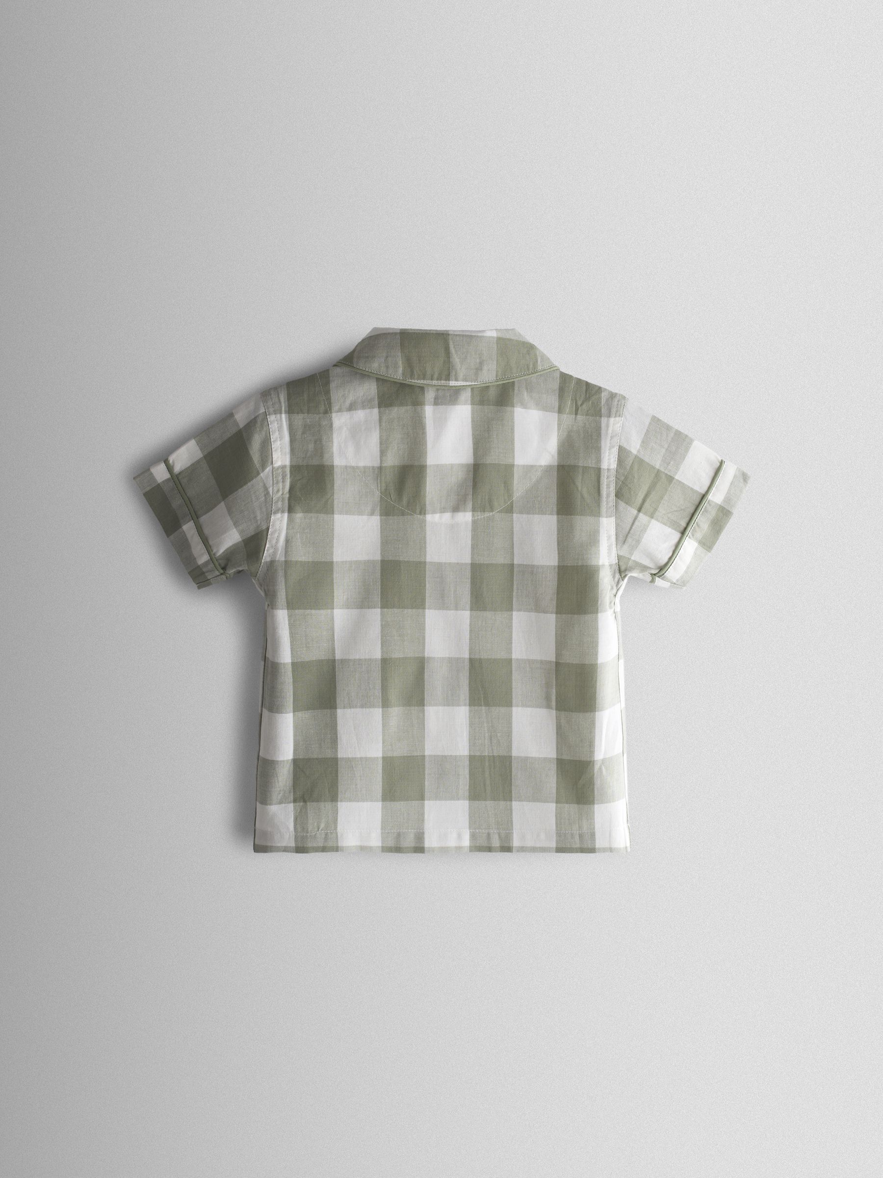 Green Tractor Embroidered Woven Classic Pyjamas - Image 4 of 8