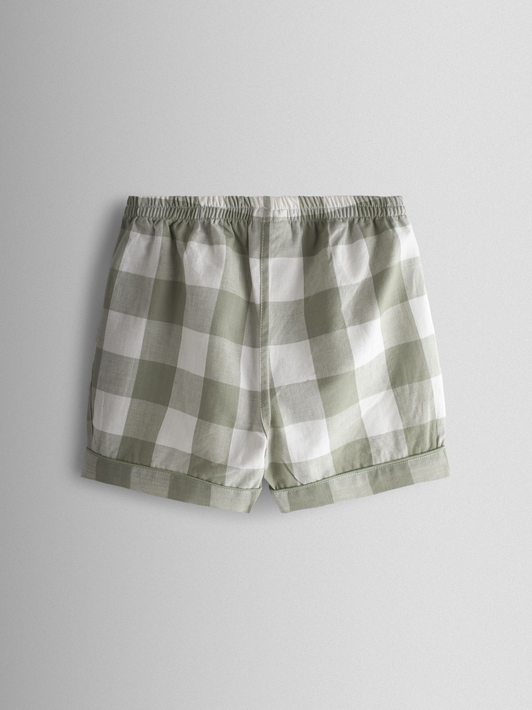 Green Tractor Embroidered Woven Classic Pyjamas - Image 6 of 8