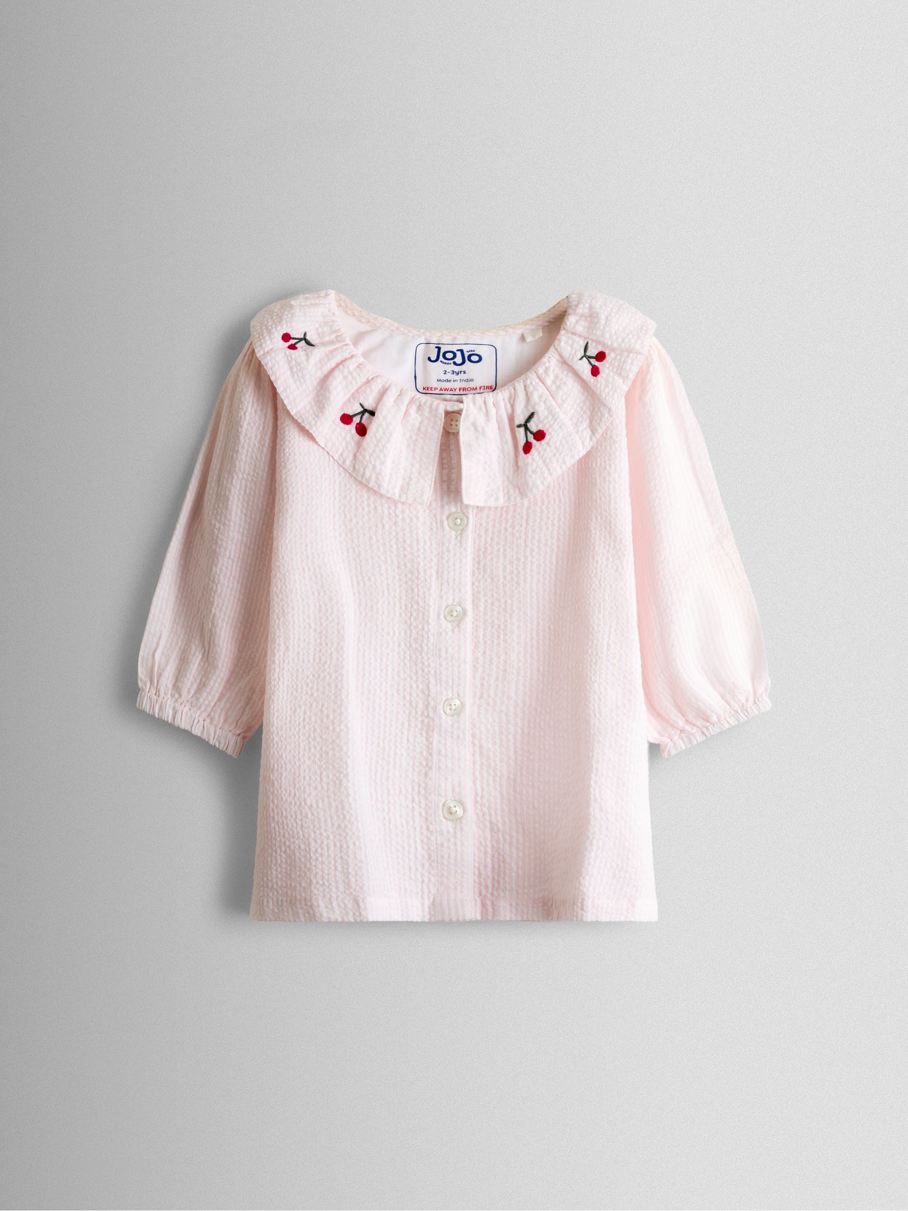 Pink Stripe Seersucker Pyjamas - Image 4 of 8