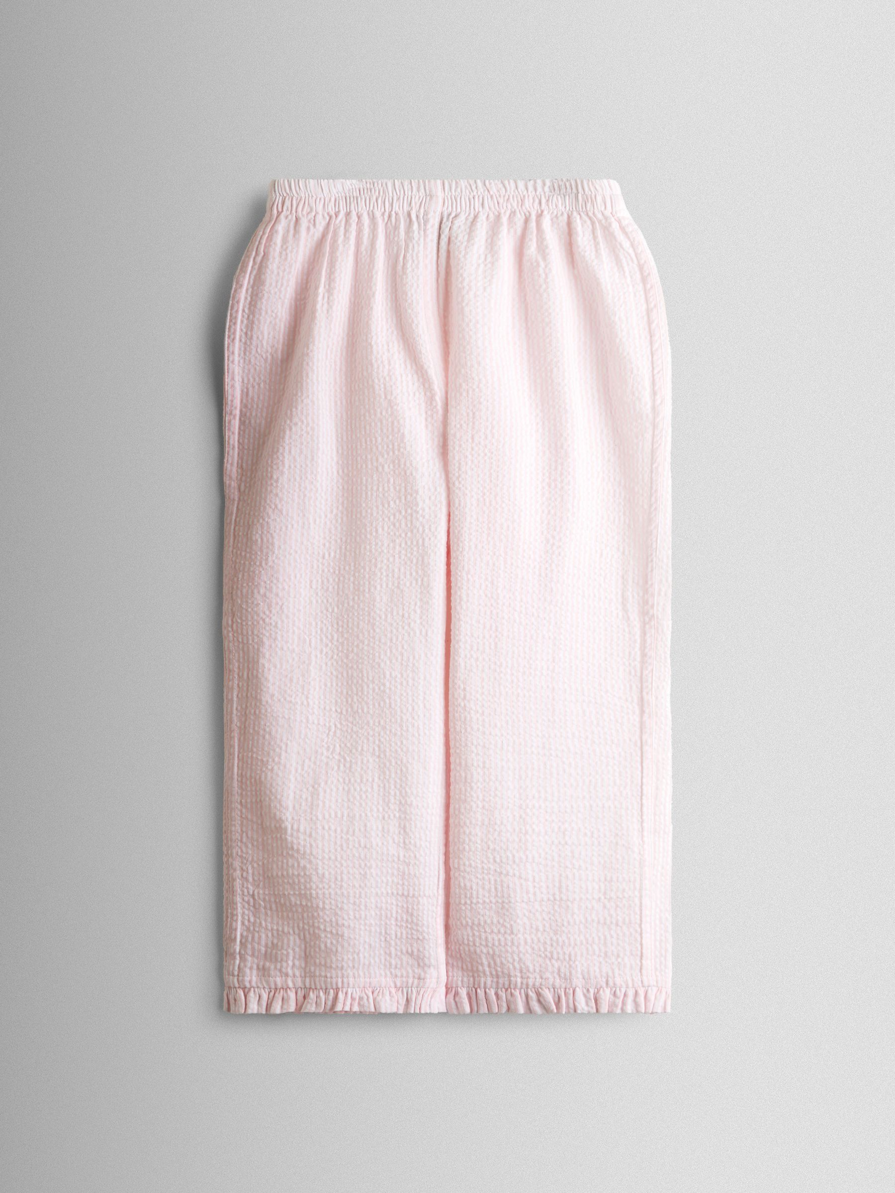 Pink Stripe Seersucker Pyjamas - Image 6 of 8