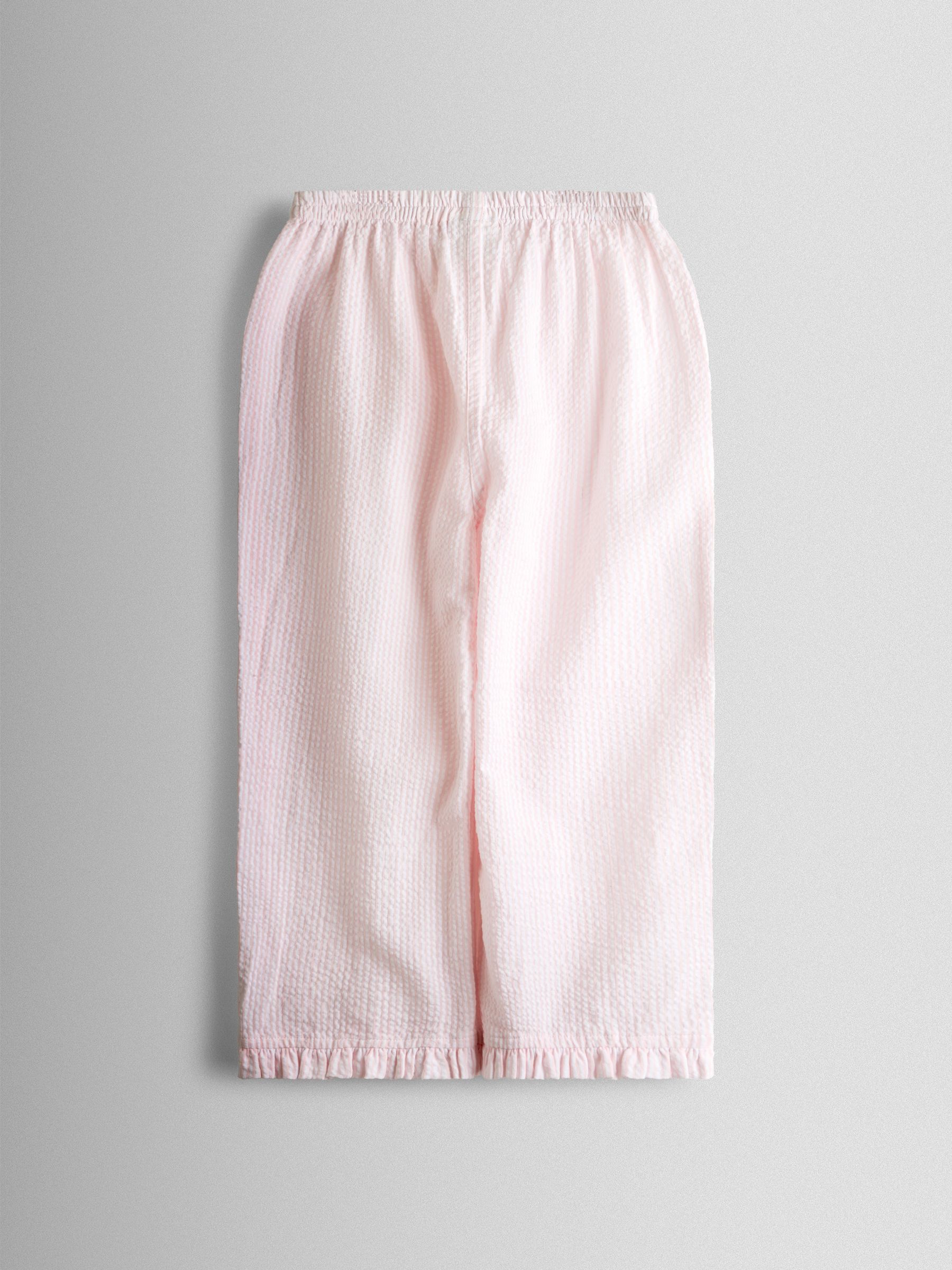Pink Stripe Seersucker Pyjamas - Image 7 of 8