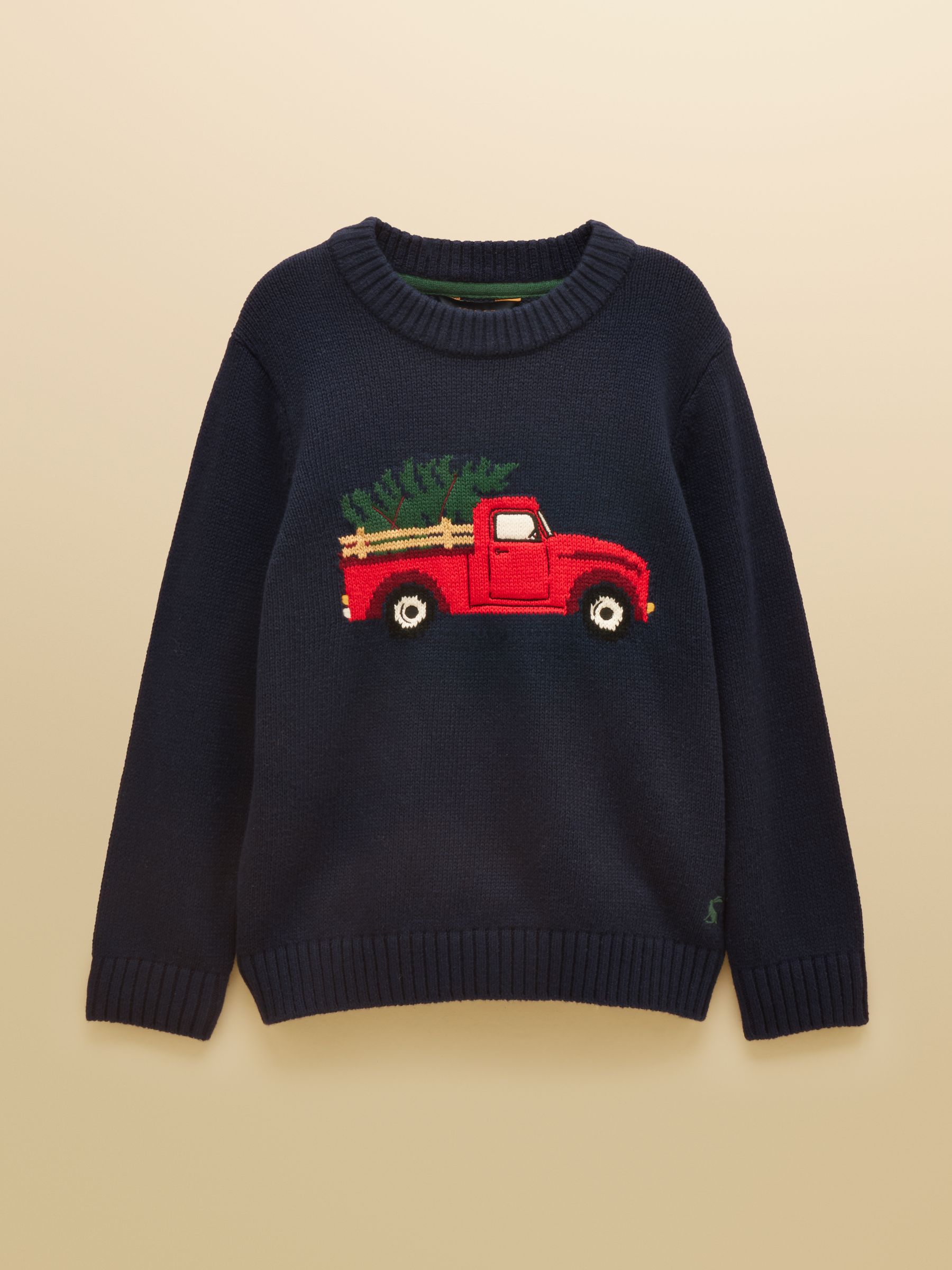 Boys' Intarsia Blue Knit Jumper - Image 1 of 4