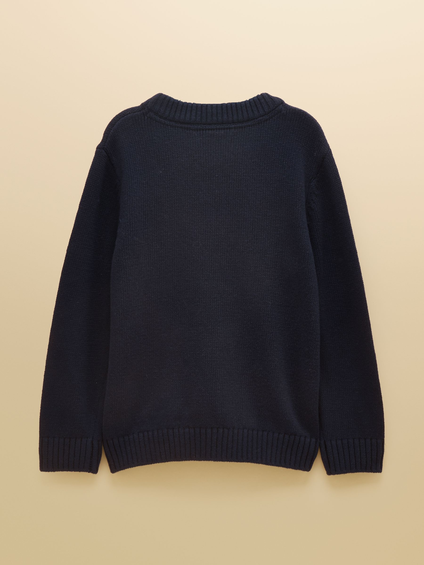 Boys' Intarsia Blue Knit Jumper - Image 2 of 4