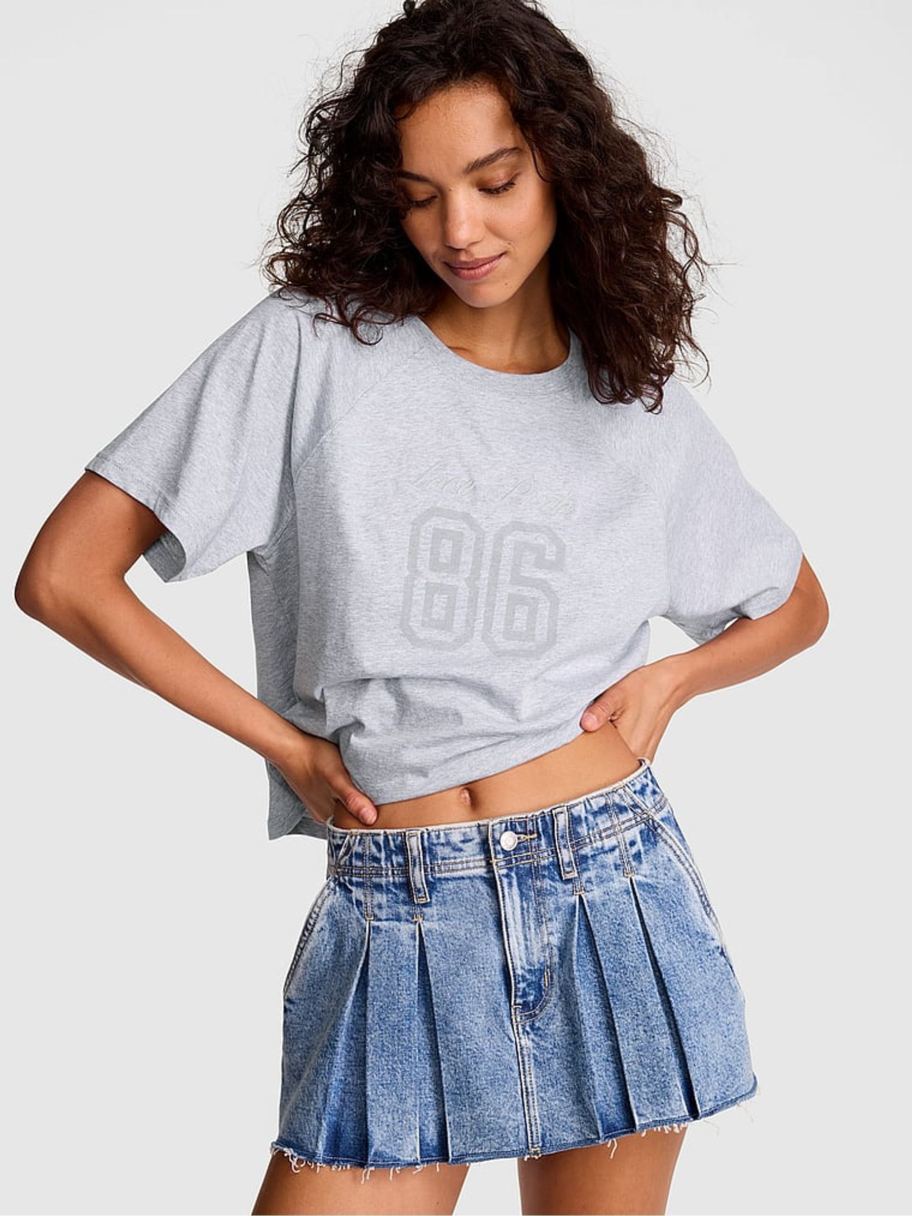 Medium Heather Grey Cotton T-Shirt - Image 1 of 2