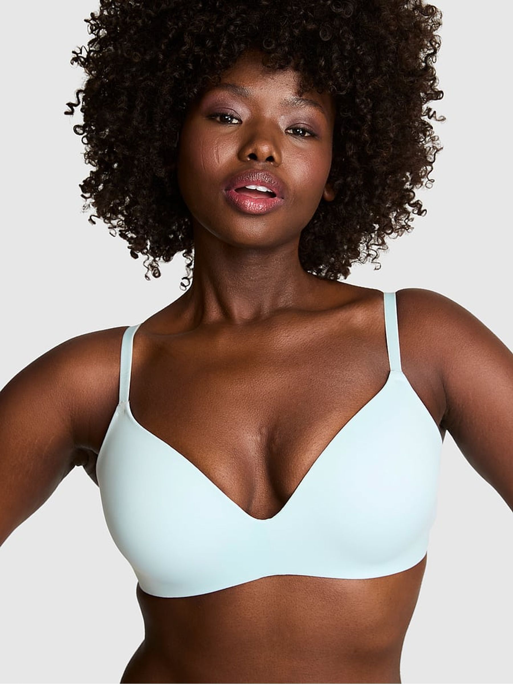 Spray Blue Non Wired Push Up Bra - Image 1 of 2