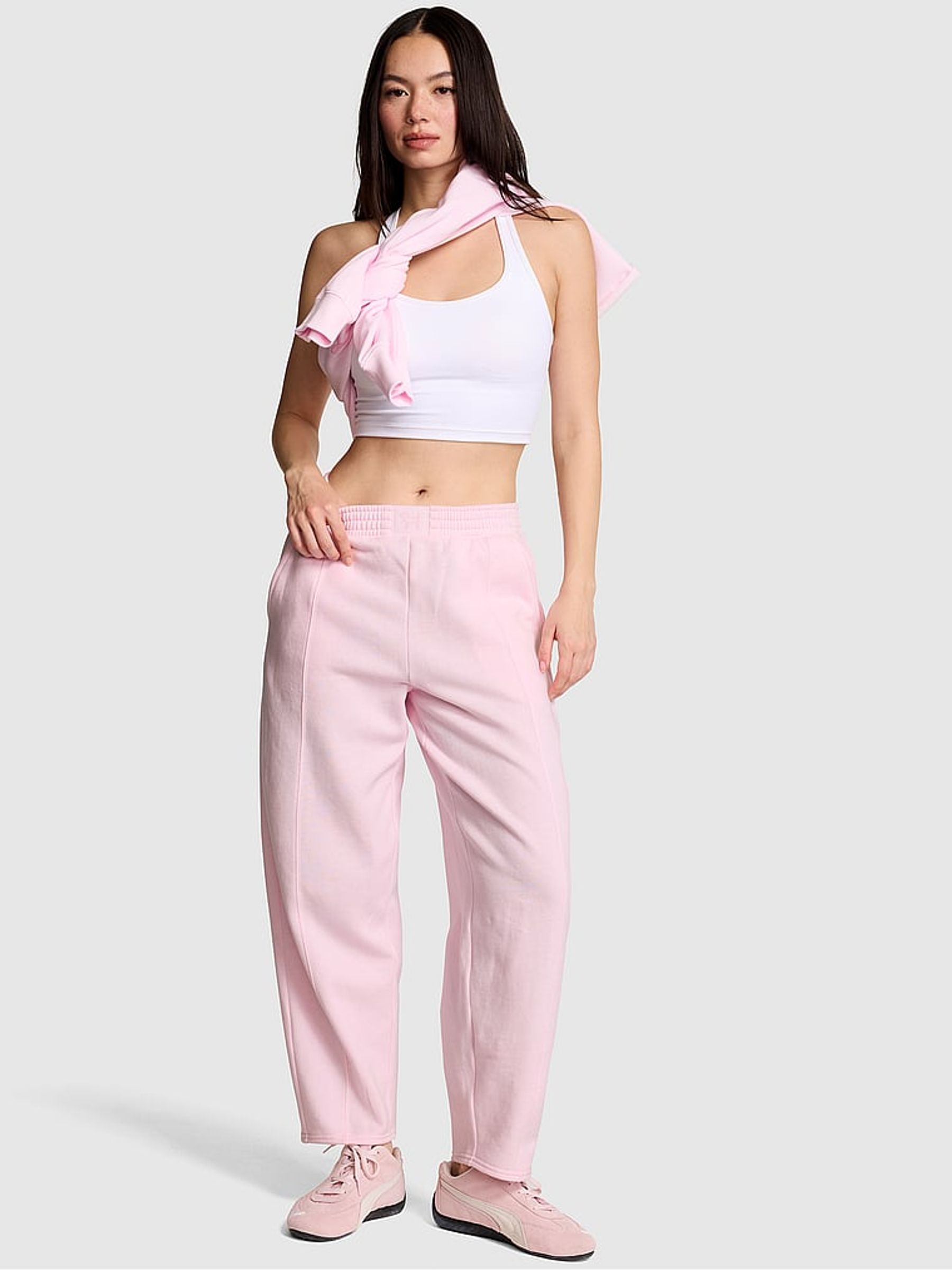 Pink Tulip Barrel Joggers - Image 1 of 2