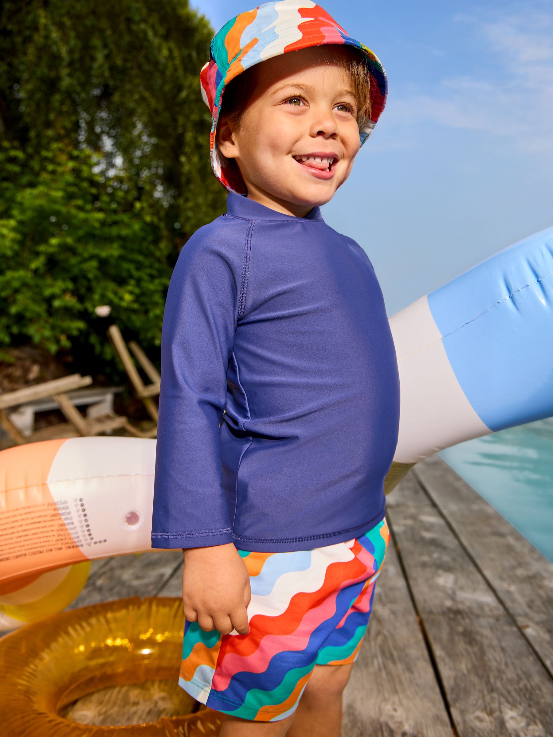 Multi Coloured Swim Short - Image 1 of 4