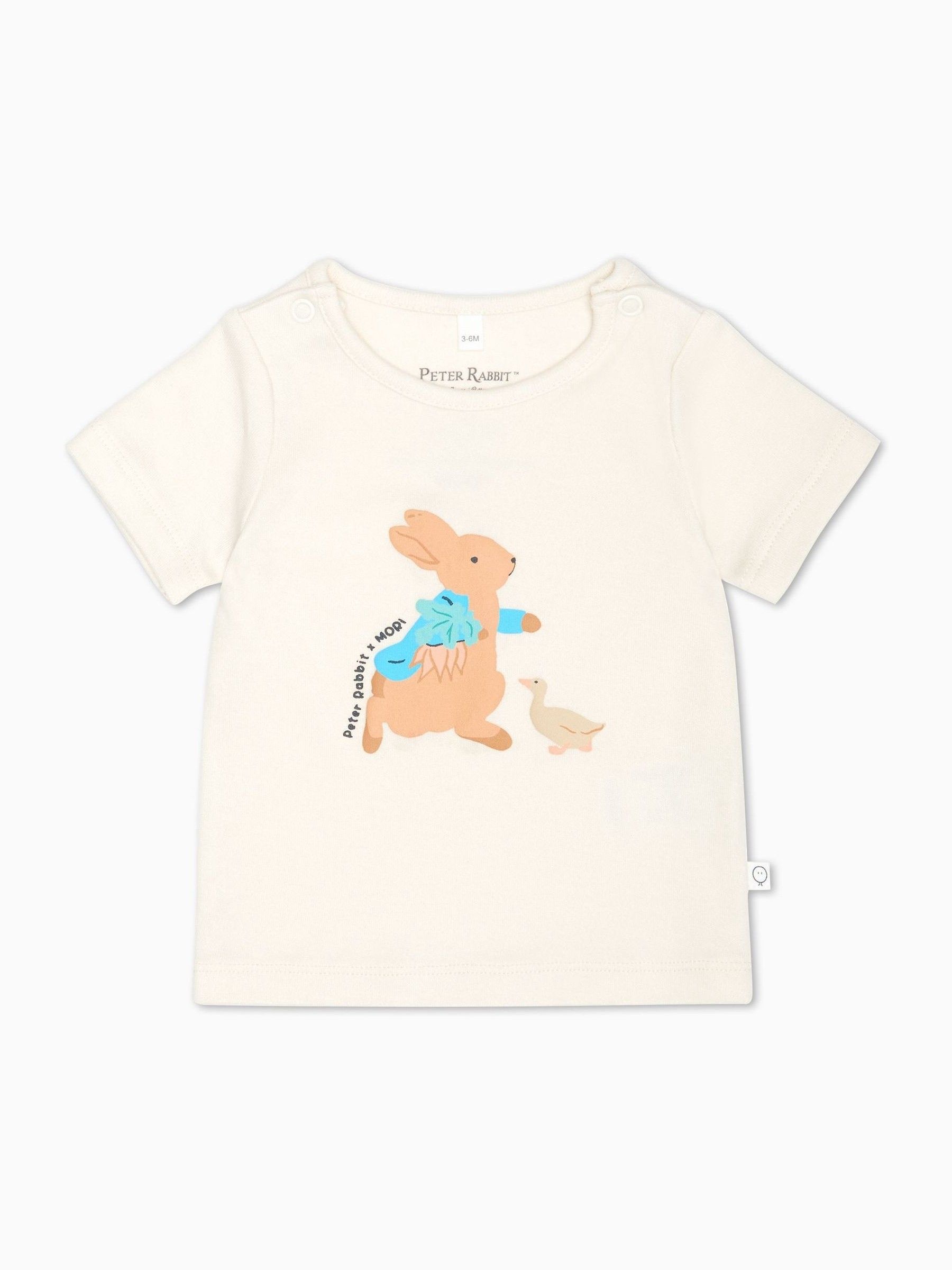 MORI Ivory Peter Rabbit Short Sleeve Supersoft Pyjamas Set - Image 3 of 4