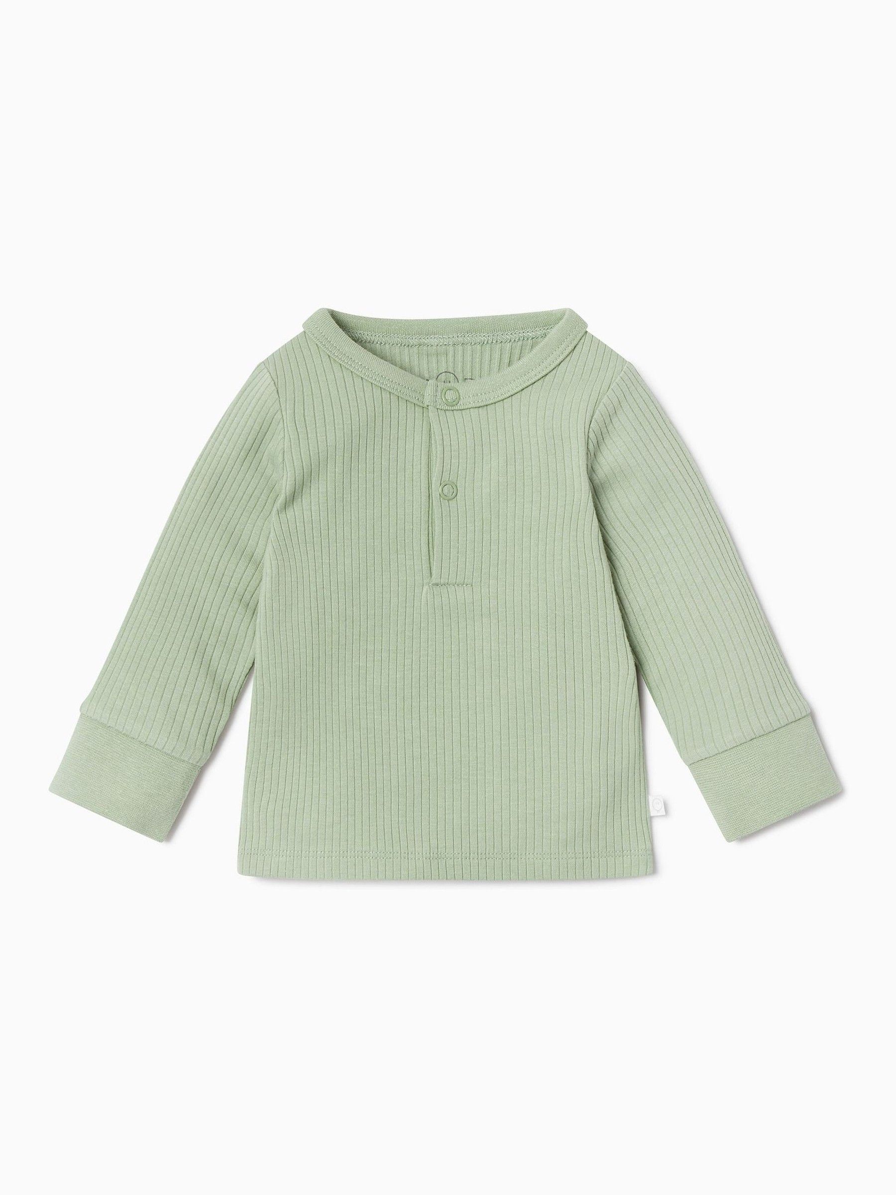 MORI Green Ribbed Pyjamas Set - Image 3 of 4