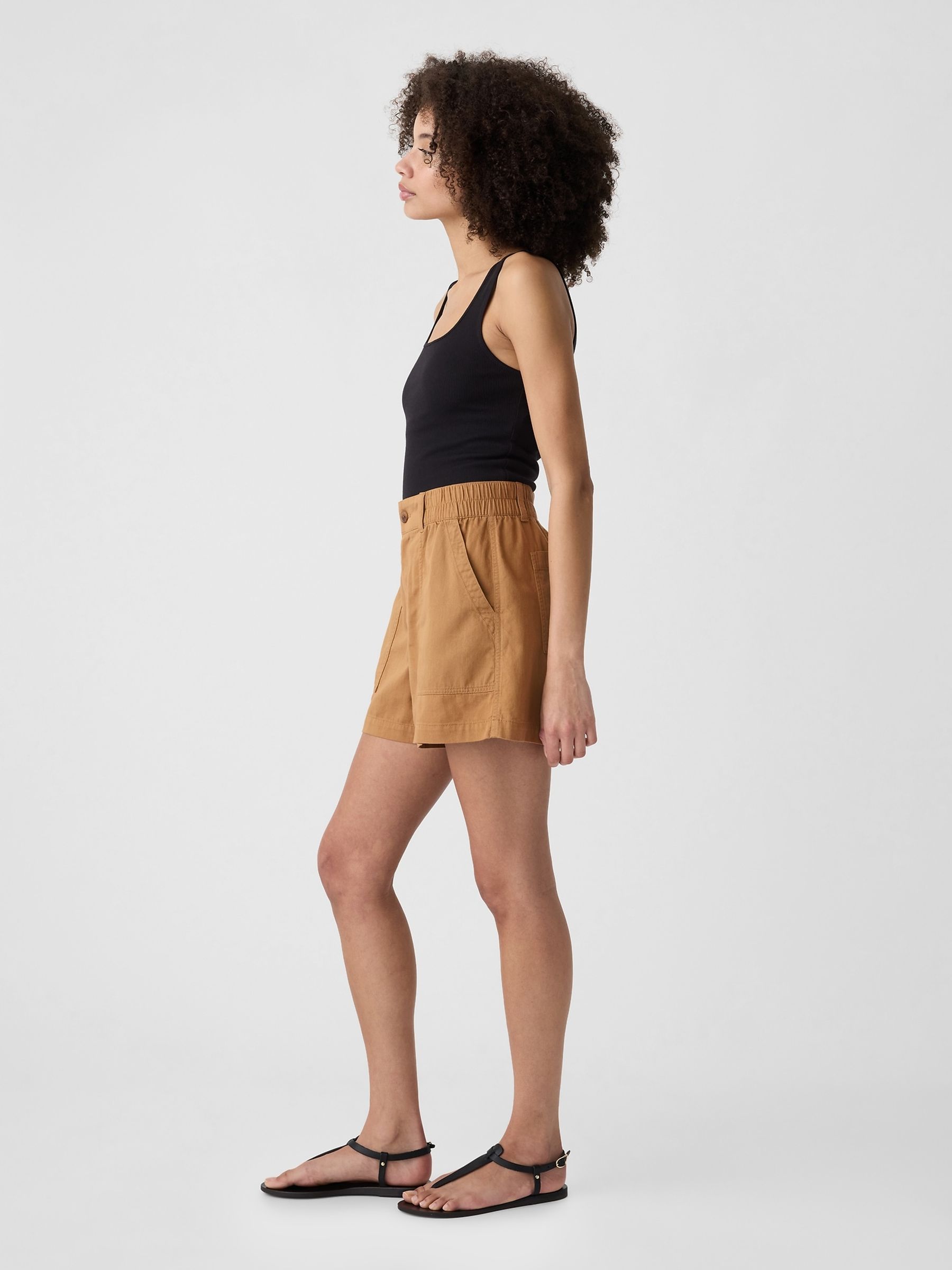 Brown Cargo Shorts - Image 3 of 5