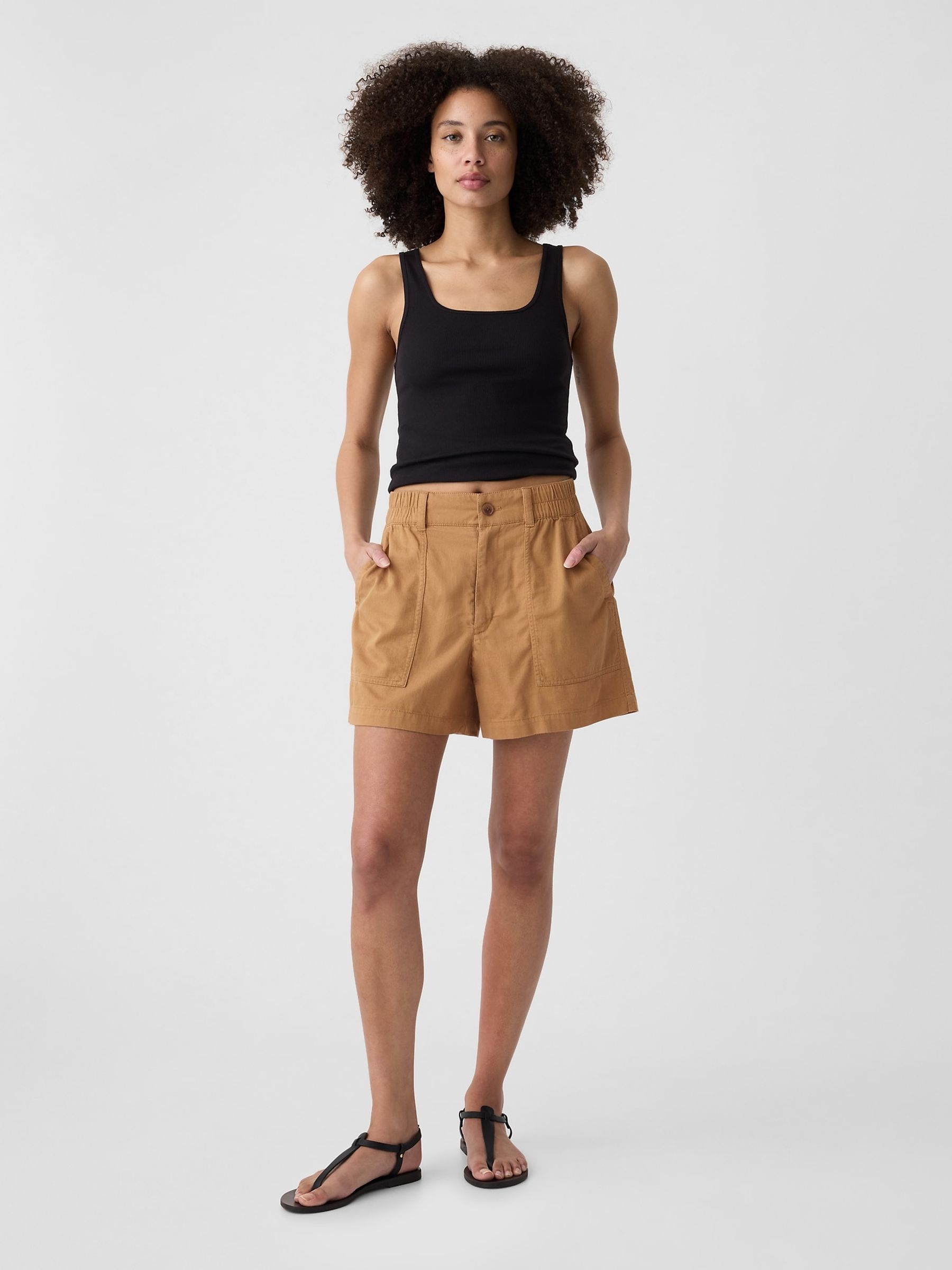 Brown Cargo Shorts - Image 4 of 5