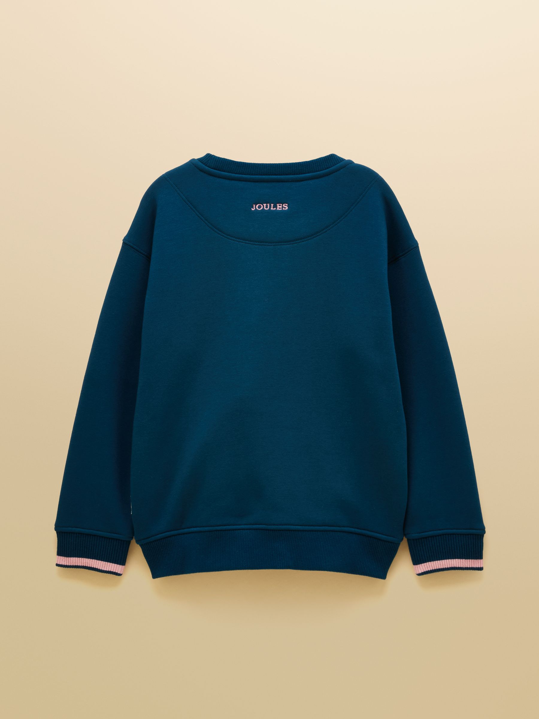 Kids' Mackenzie Teal Blue Sweatshirt With Faux Fur Lining - Image 2 of 5 Kids' Mackenzie Teal Blue Sweatshirt With Faux Fur Lining - Image 2 of 5