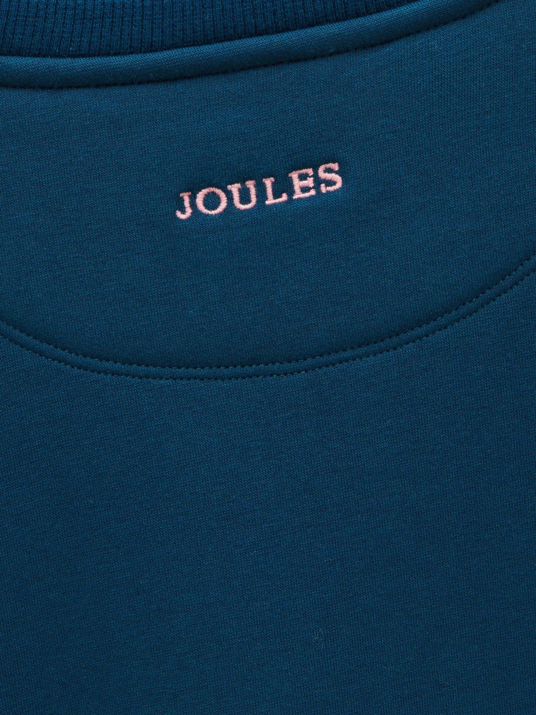 Kids' Mackenzie Teal Blue Sweatshirt With Faux Fur Lining - Image 5 of 5 Kids' Mackenzie Teal Blue Sweatshirt With Faux Fur Lining - Image 5 of 5