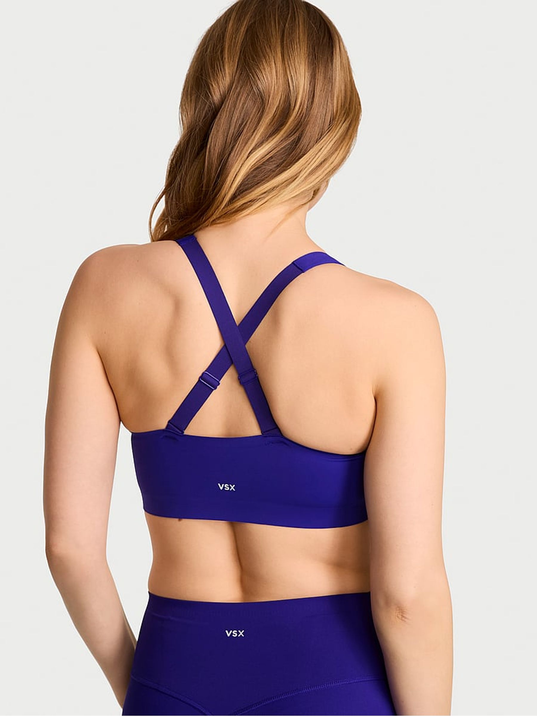 Brilliant Ink Blue Front Close High Impact Sports Bra - Image 2 of 2