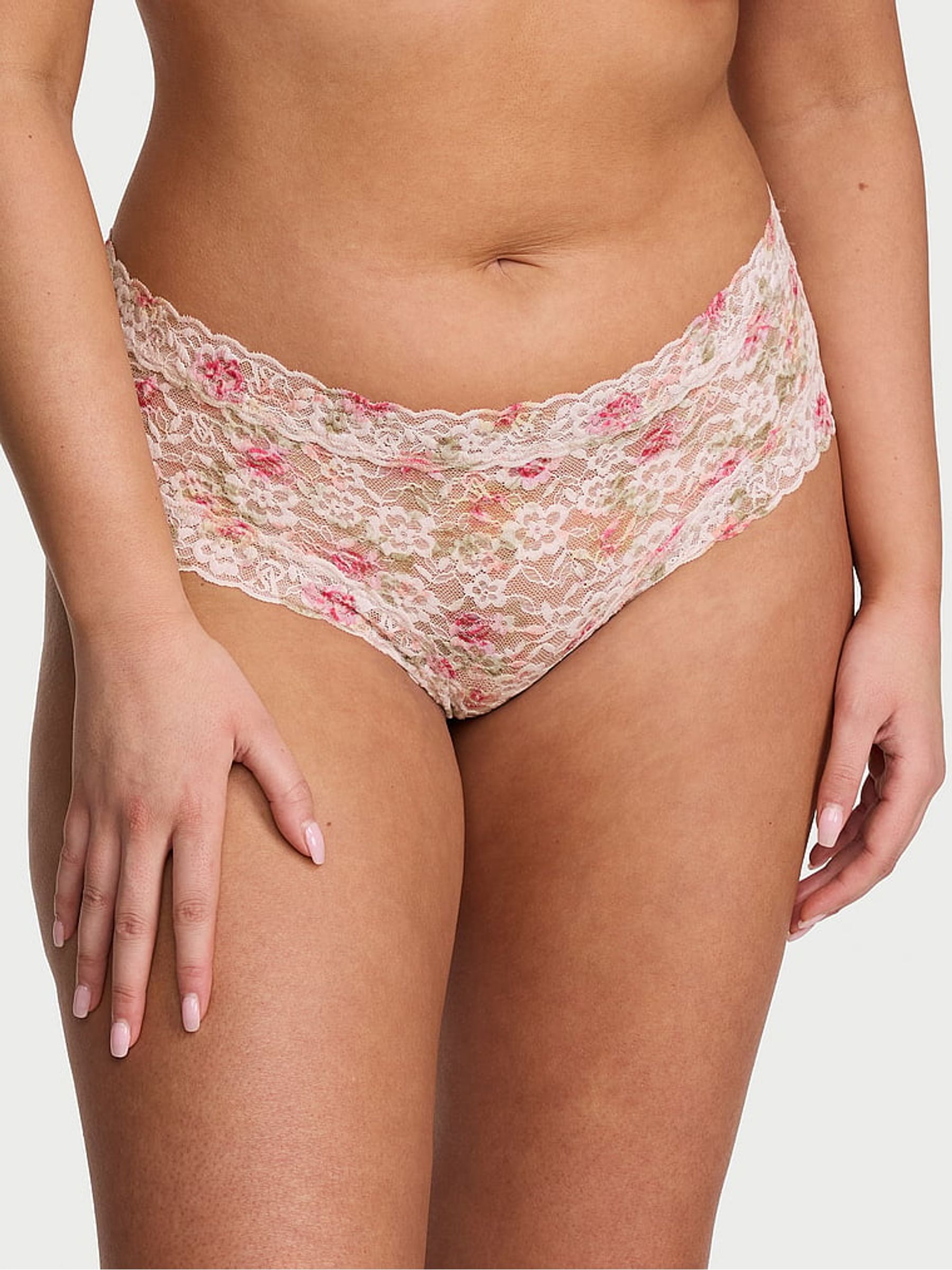 Coconut White Floral Cheeky Knickers - Image 1 of 2