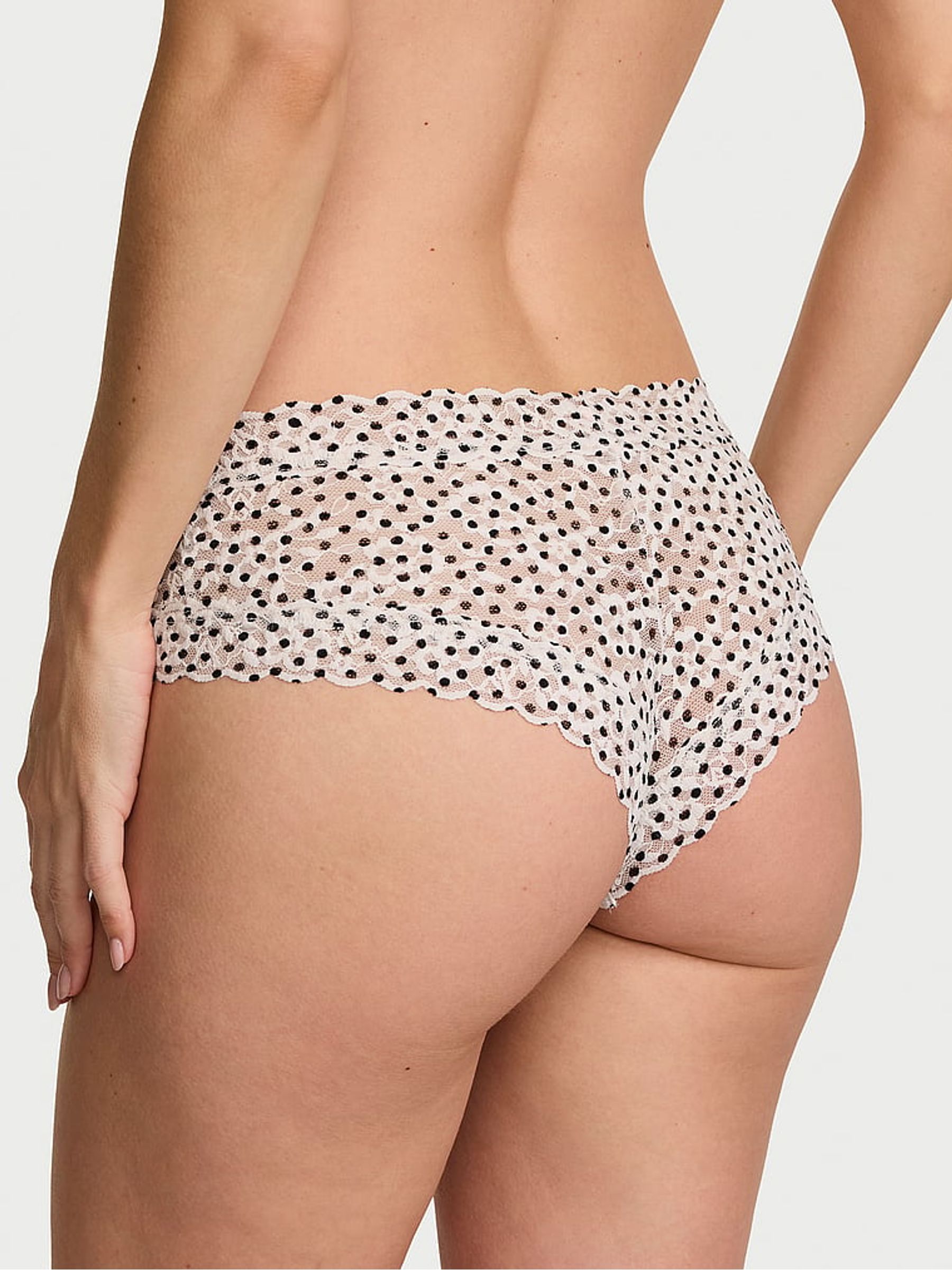 Coconut White Dot Cheeky Knickers - Image 2 of 2