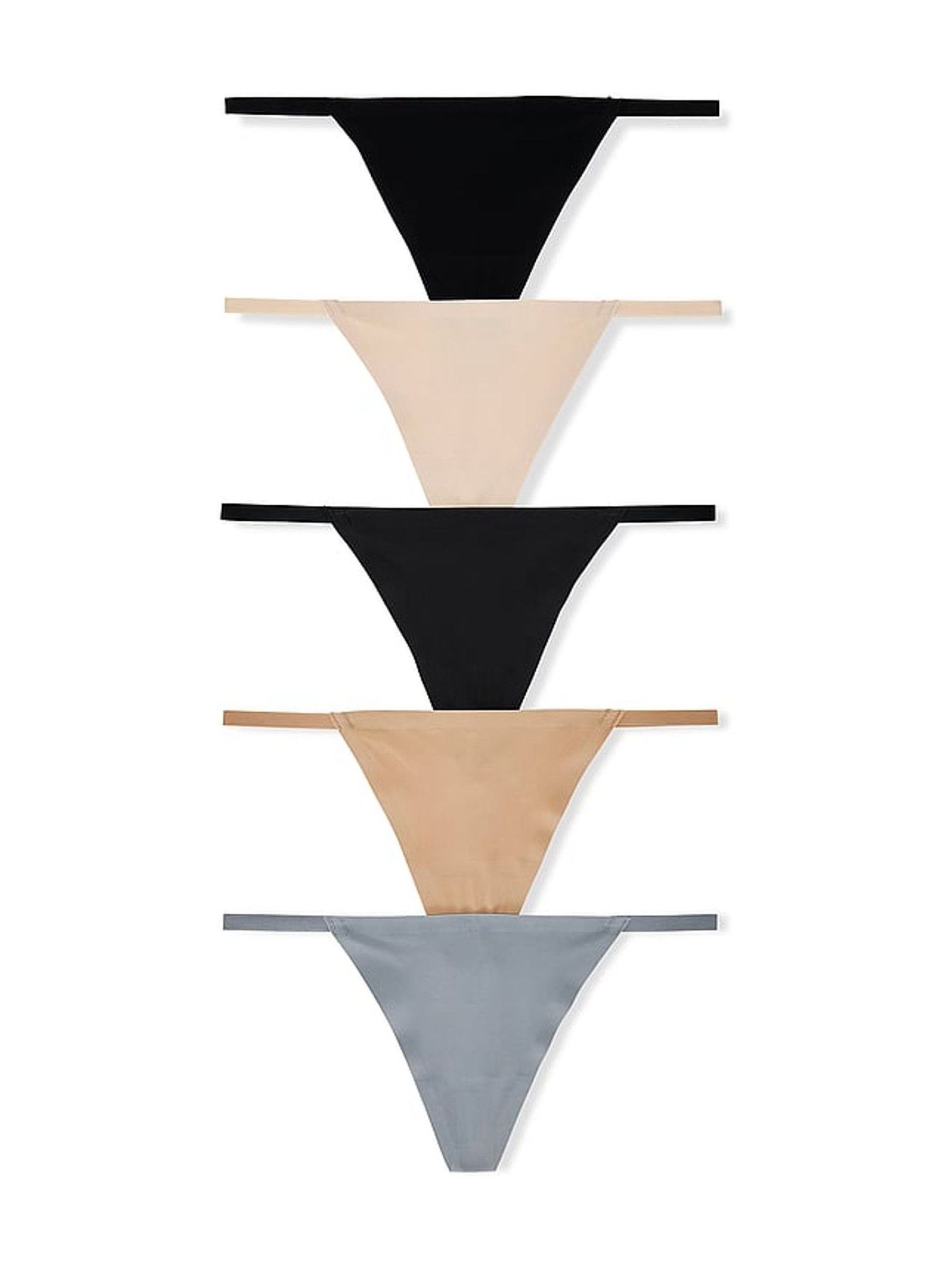 Nude/Grey/Black G-String Knickers 5 Pack - Image 1 of 1 Nude/Grey/Black G-String Knickers 5 Pack - Image 1 of 1