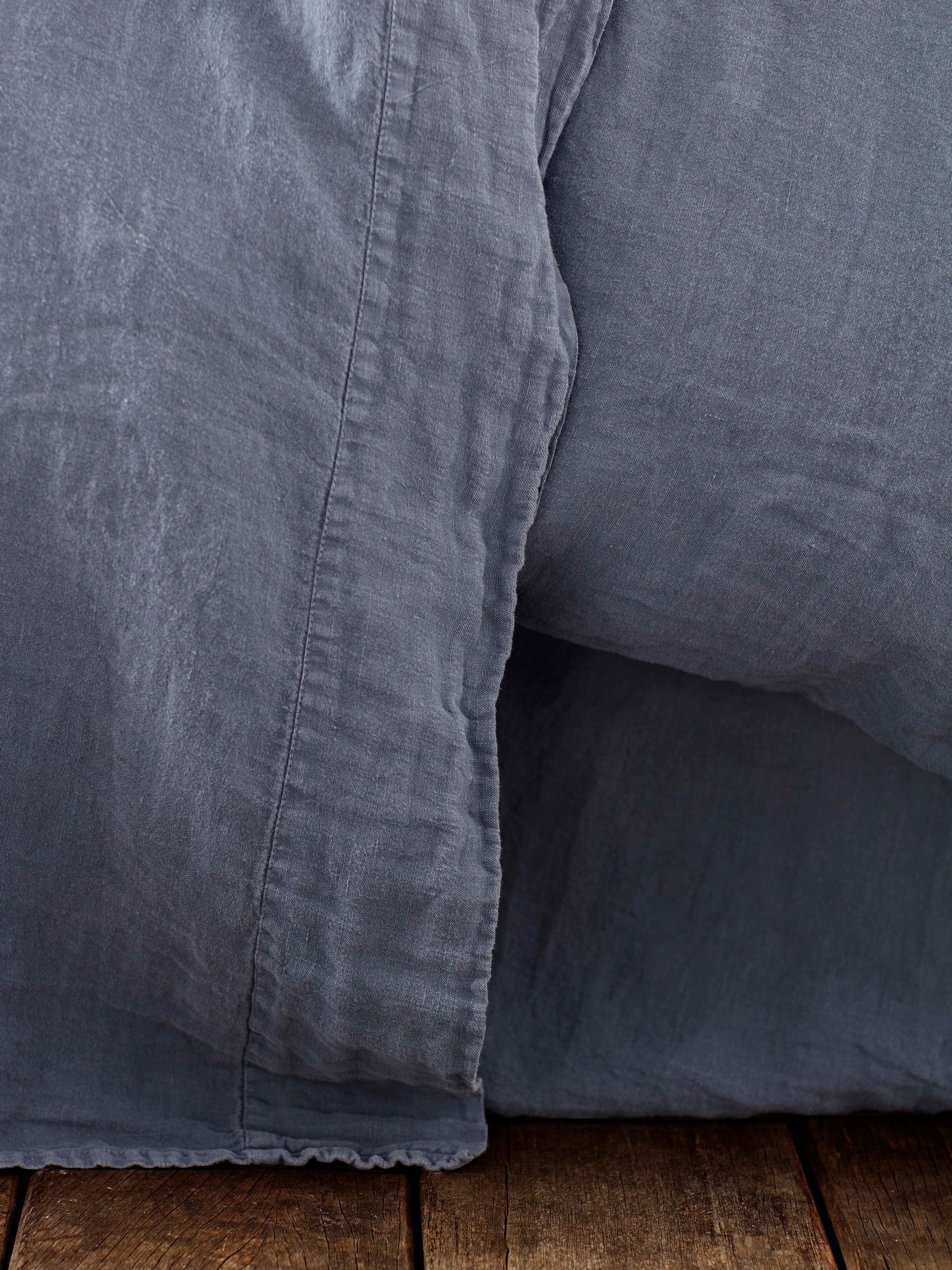 Secret Linen Store French Blue Linen Duvet Cover - Image 3 of 5