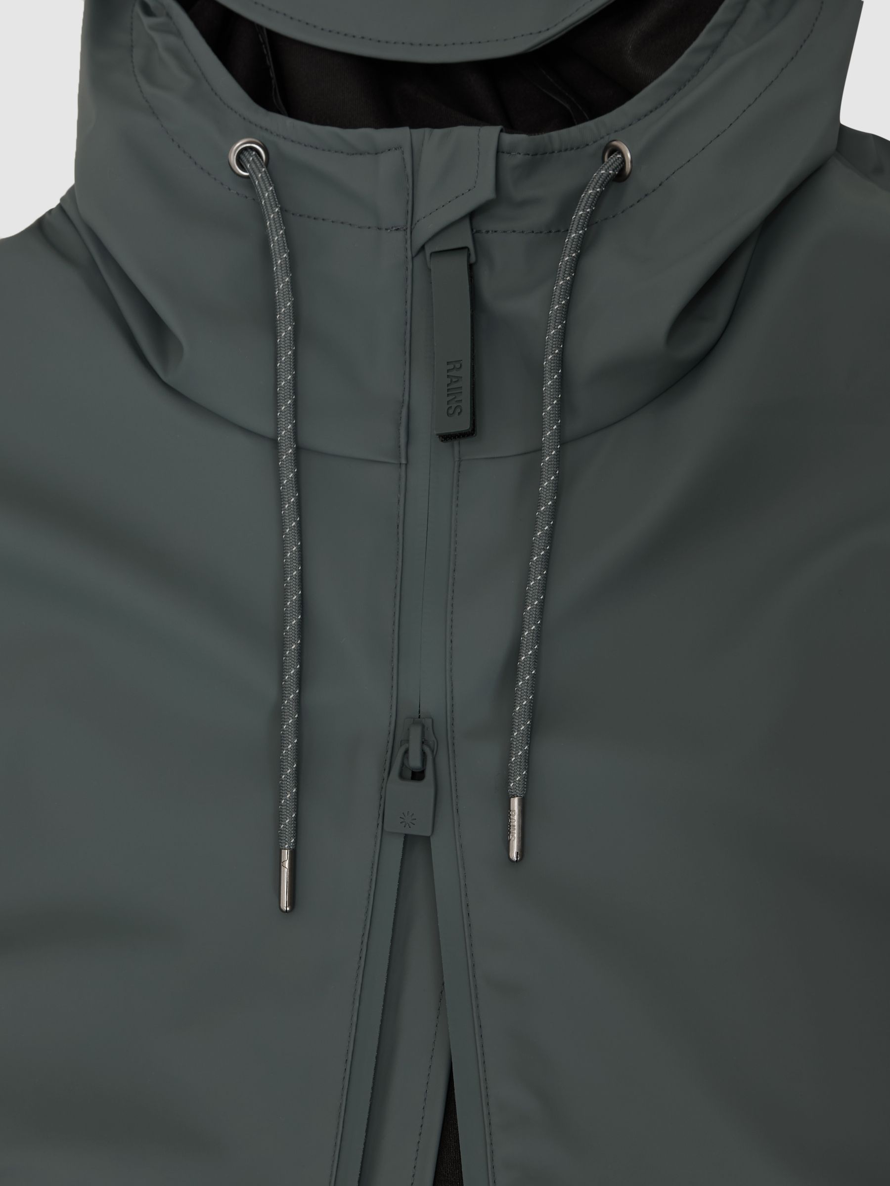 Rains Waterproof Hooded Raincoat in Lagoon - Image 5 of 5