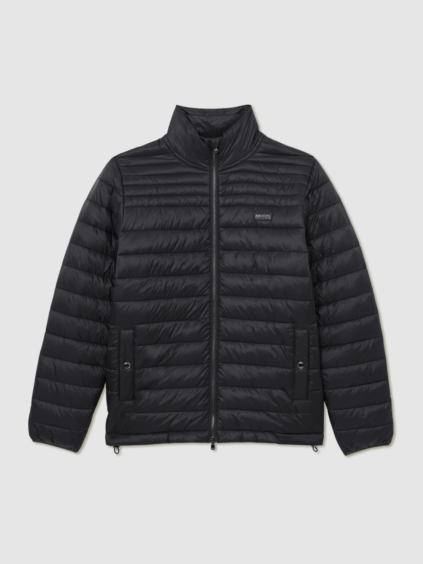 Quilted Zip-Through Jacket in Black - image 1