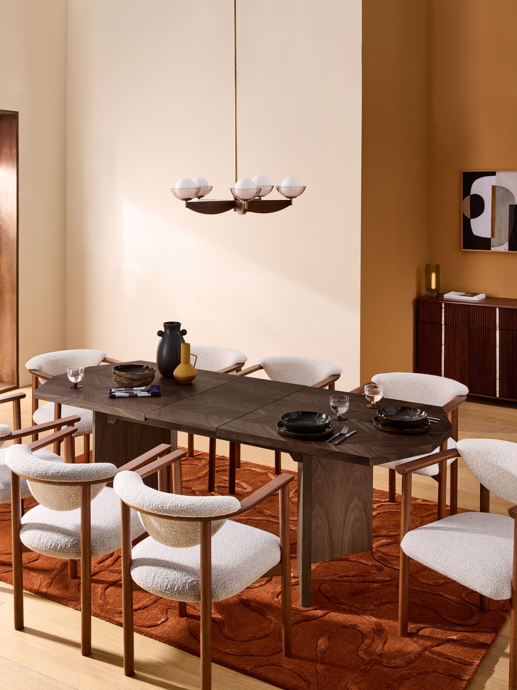 Brennan 6 to 8 Seater Dining Table in Walnut - Image 2 of 8 Brennan 6 to 8 Seater Dining Table in Walnut - Image 2 of 8