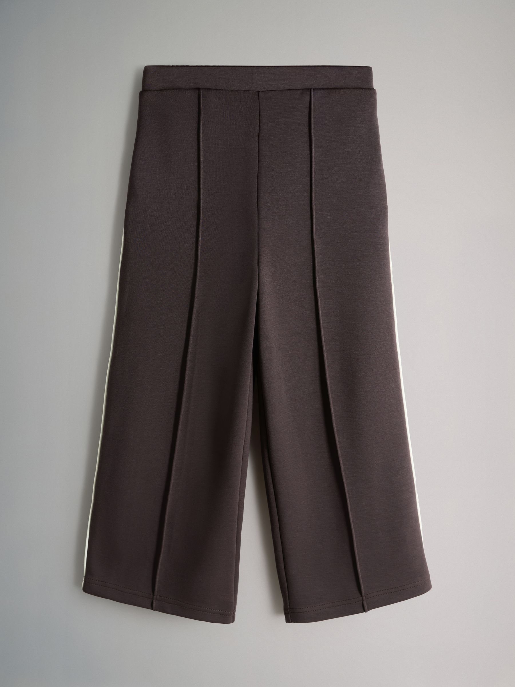 Chocolate Brown Modal Jersey Crew and Wide Leg Joggers Set - Image 3 of 5