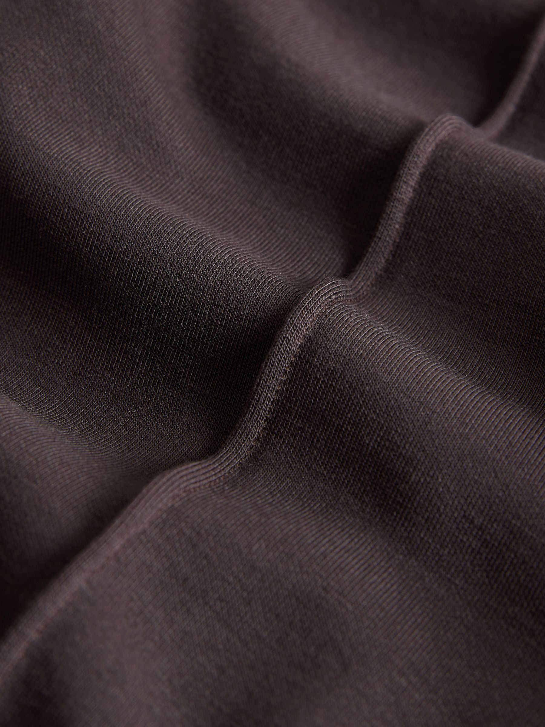 Chocolate Brown Modal Jersey Crew and Wide Leg Joggers Set - Image 4 of 5