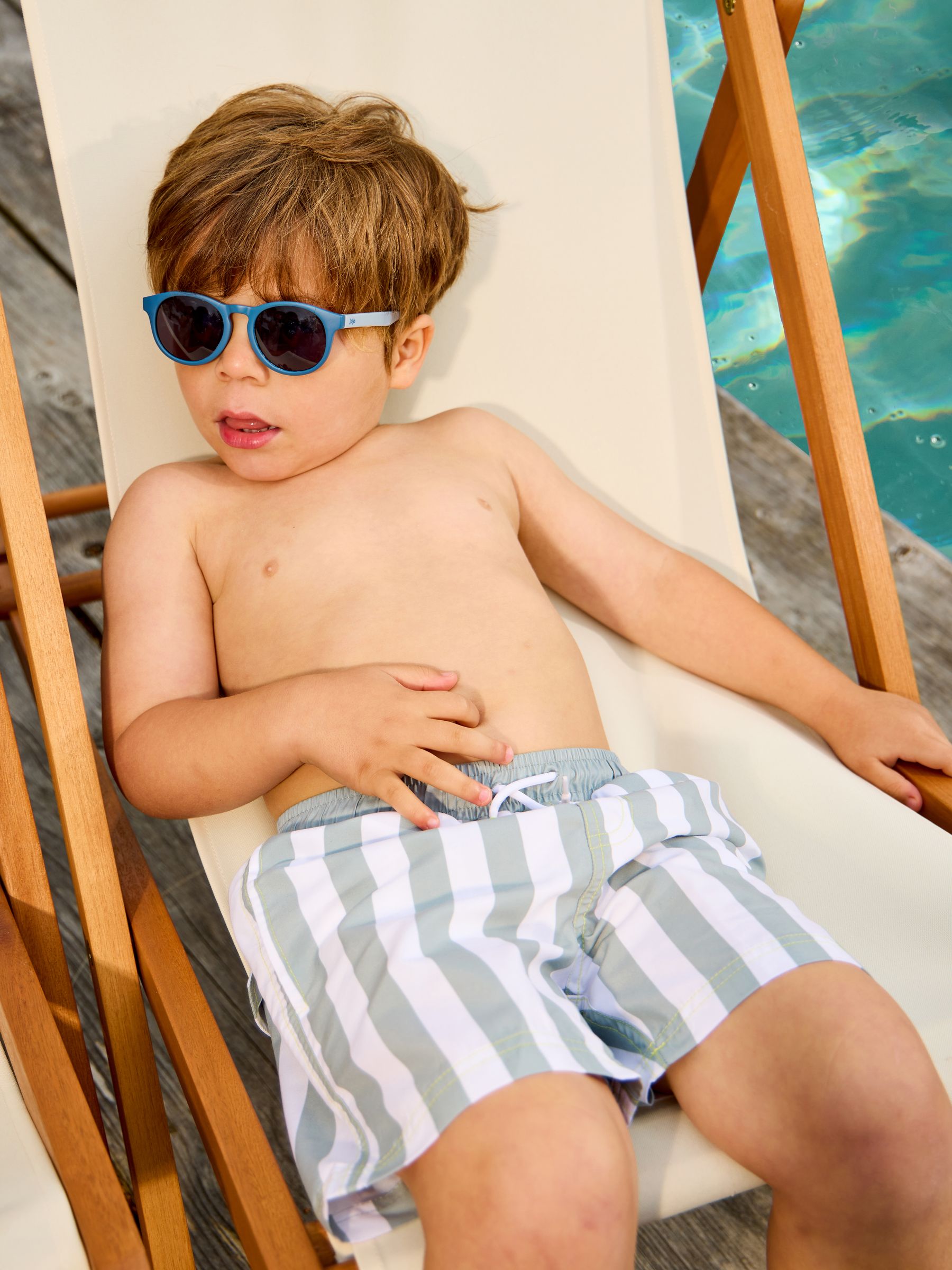 Green Stripe Swim Short - Image 1 of 4