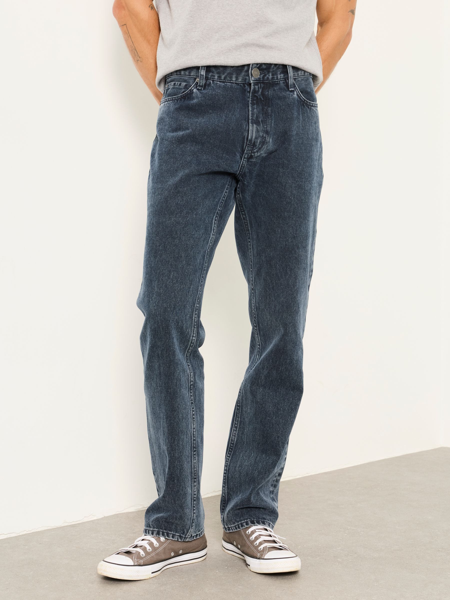 Graphite Grey Straight Fit Jeans - Image 1 of 7 Graphite Grey Straight Fit Jeans - Image 1 of 7