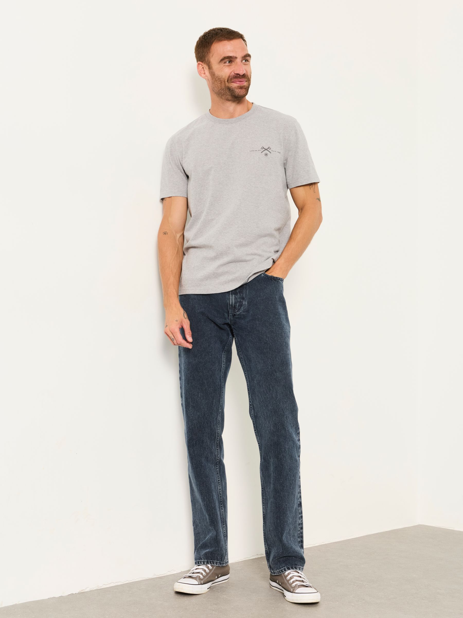 Graphite Grey Straight Fit Jeans - Image 4 of 7