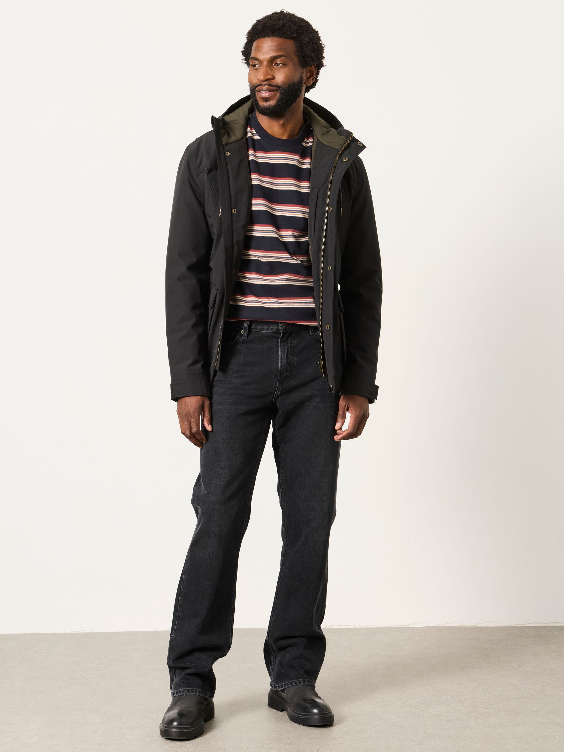 Dark Grey Bootcut Jeans - Image 4 of 7