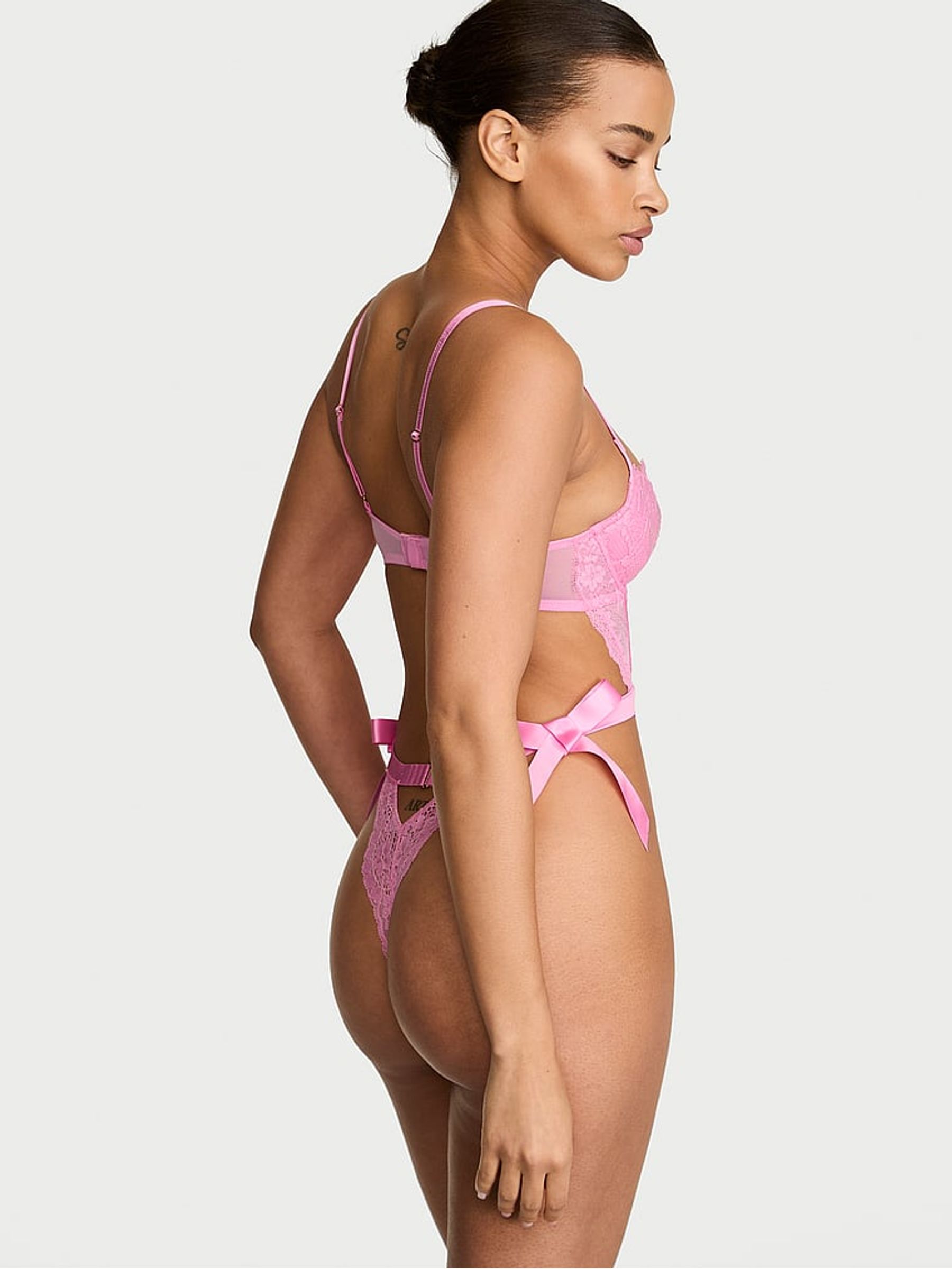 Pink Sugar Unlined Lace Balcony Bodysuit - Image 2 of 2