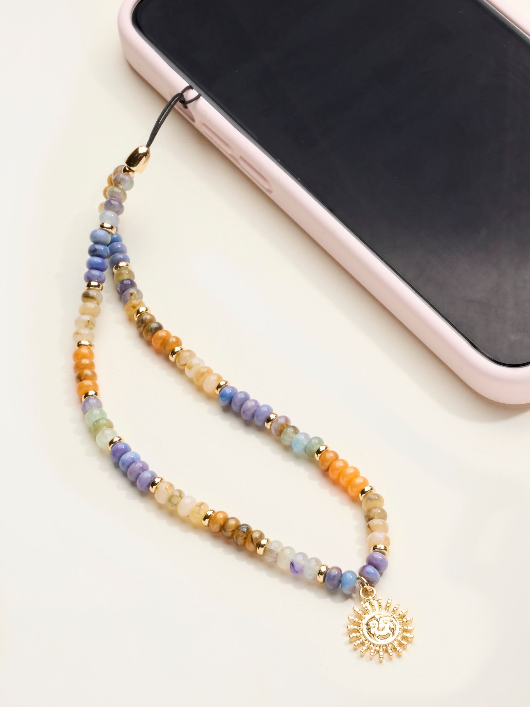 Multi Sun Beaded Phone Charm - Image 1 of 2