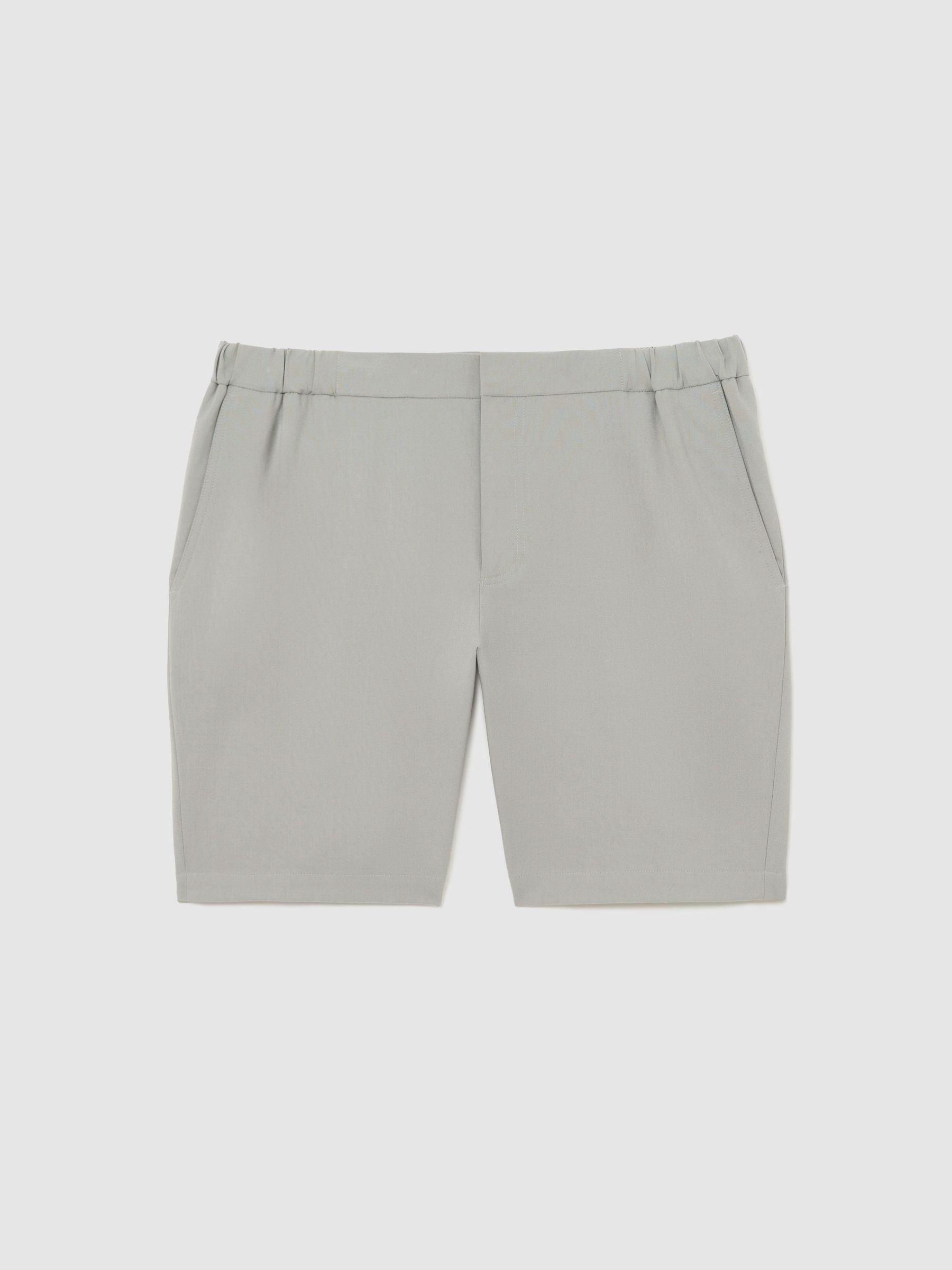 Drawstring Chino Shorts in Sage Green - Image 2 of 7