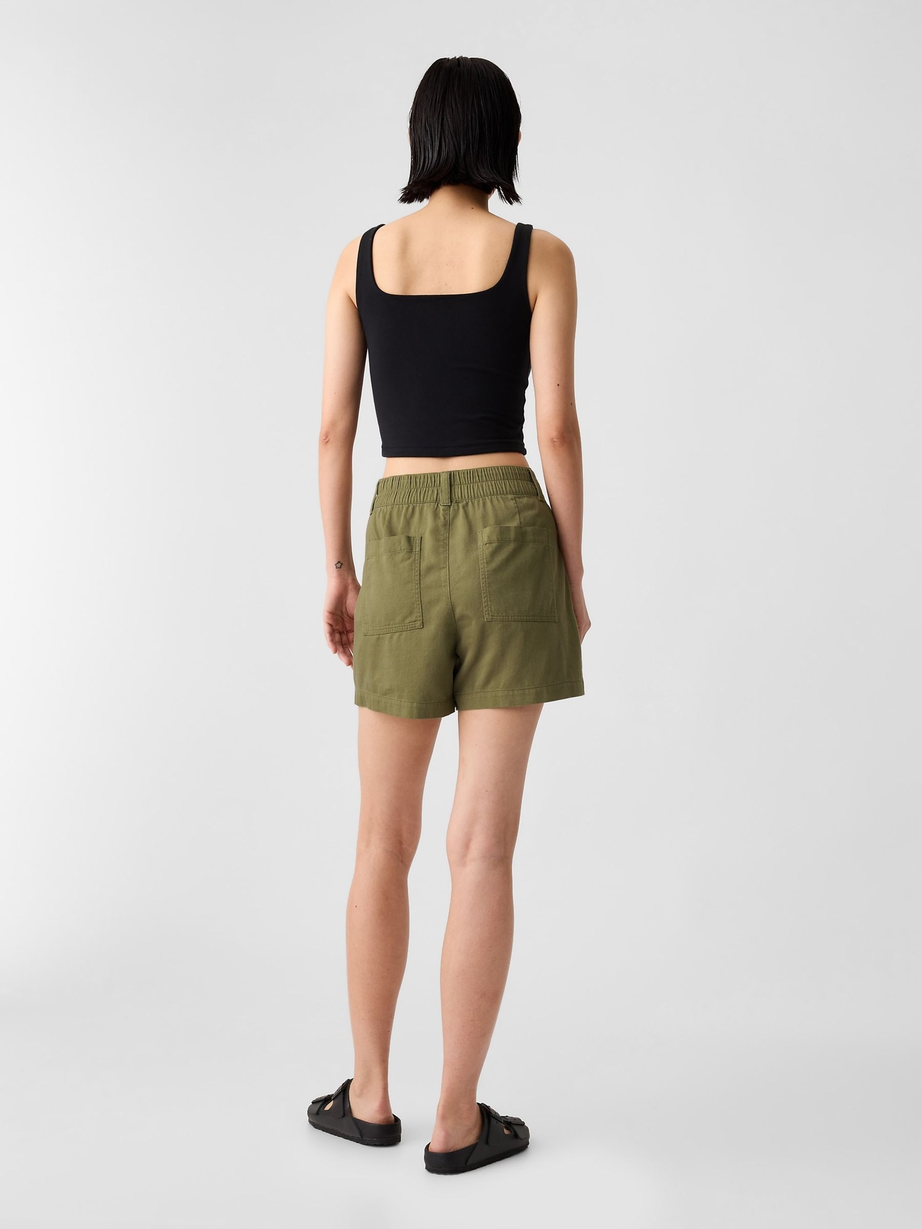 Green Cargo Shorts - Image 2 of 5