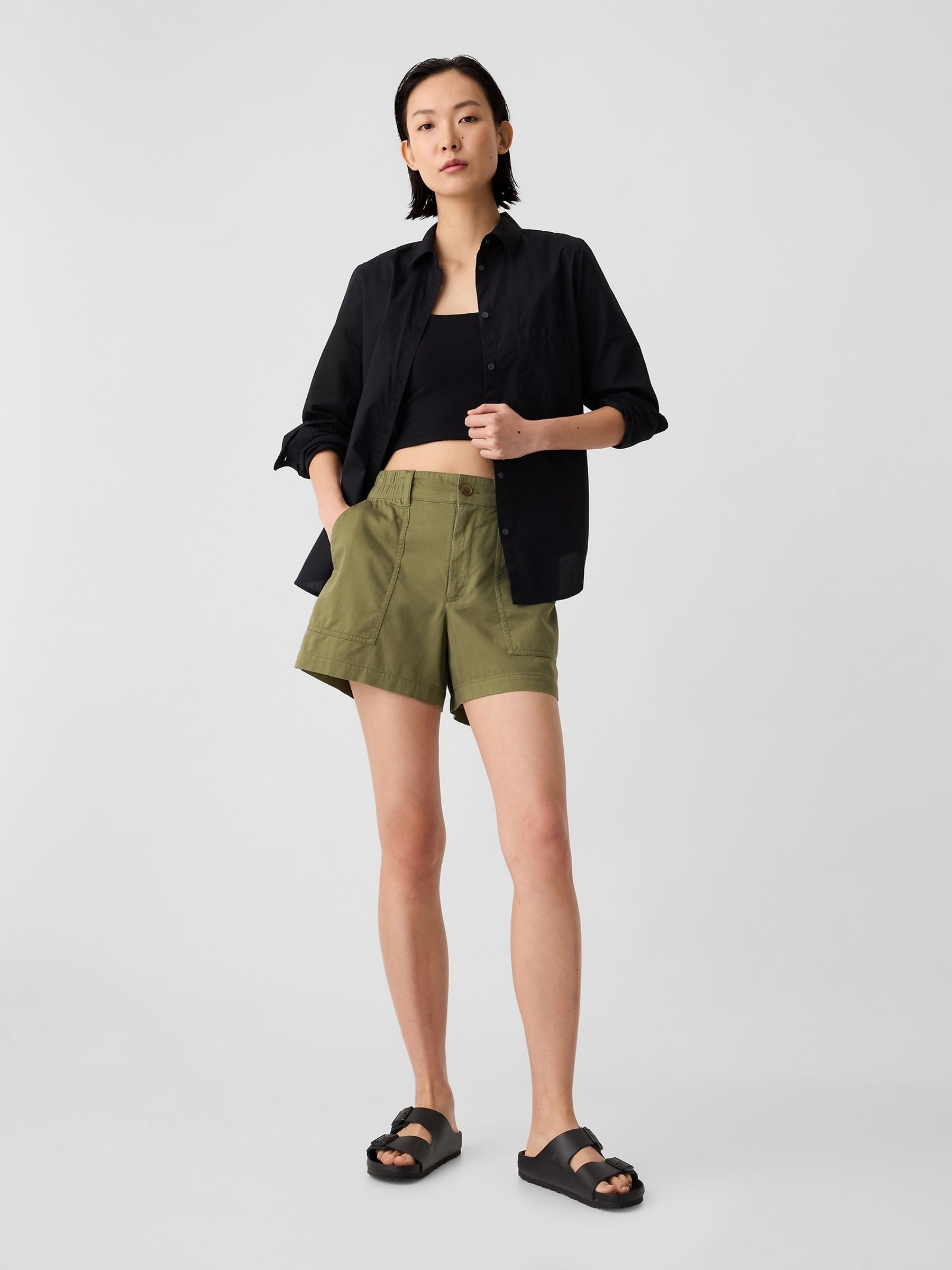 Green Cargo Shorts - Image 5 of 5