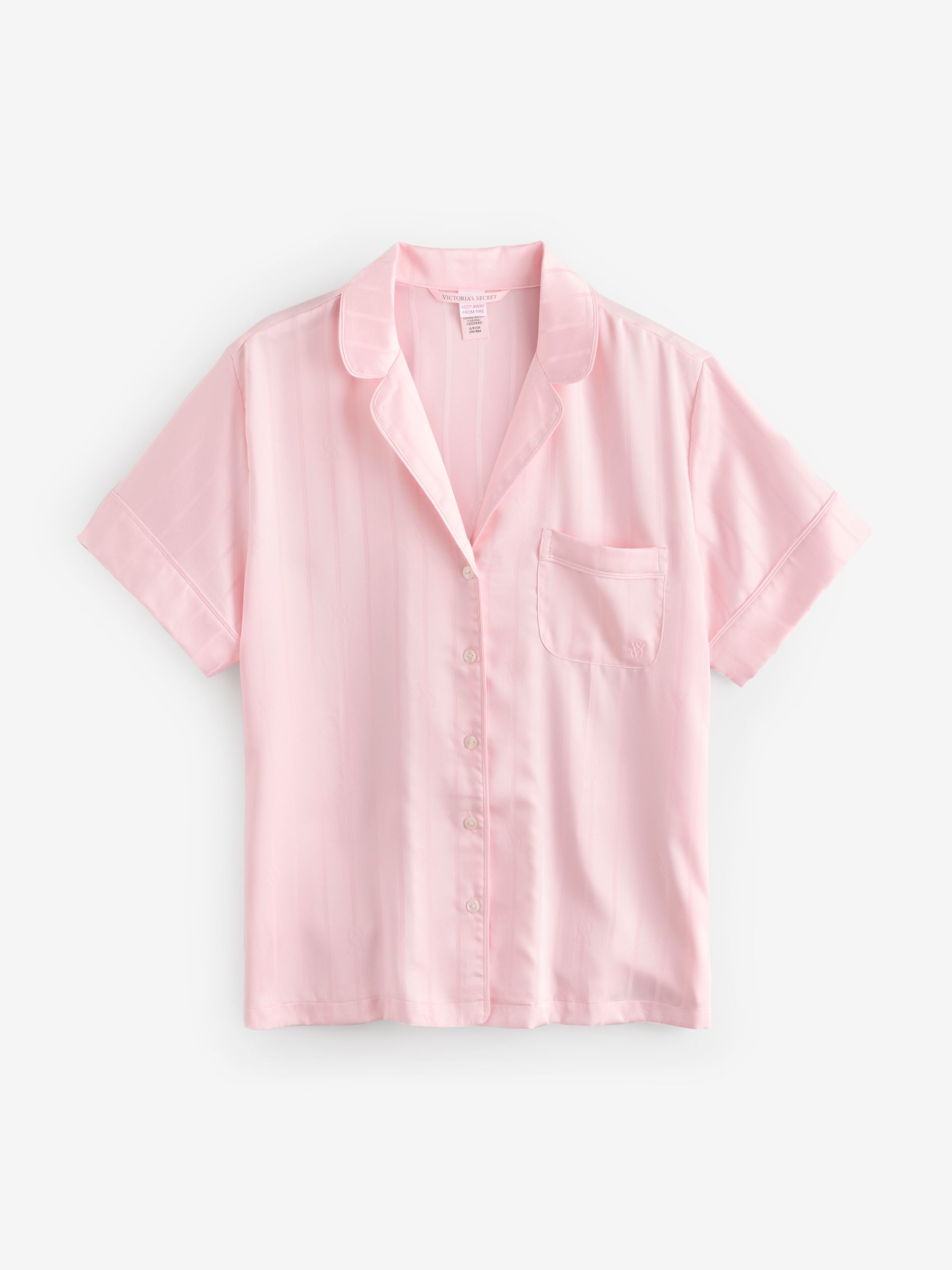 Angel Pink Satin Short Pyjamas Set - Image 2 of 5