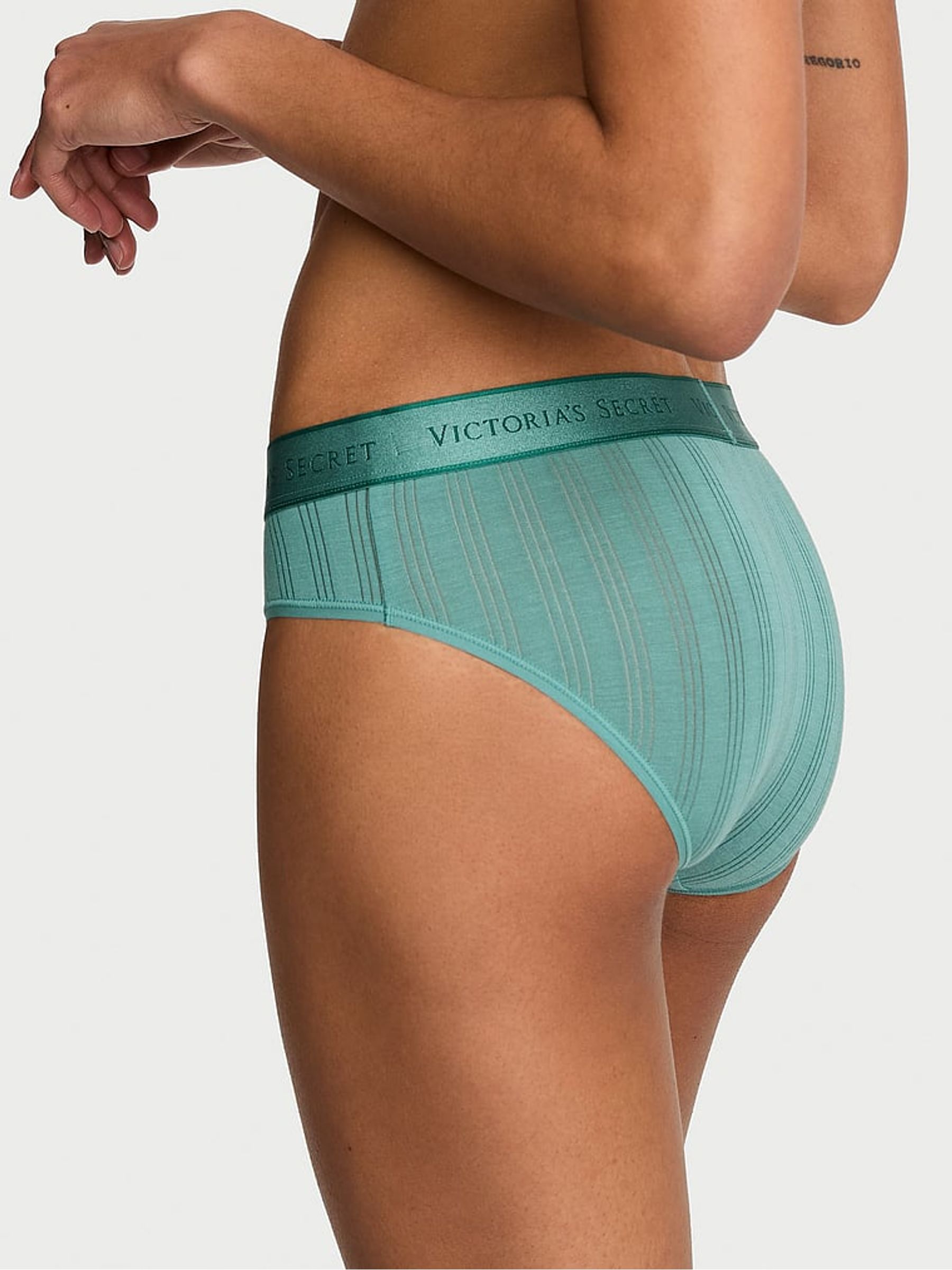 Gentle Green Hipster Modal Logo Knickers - Image 2 of 2