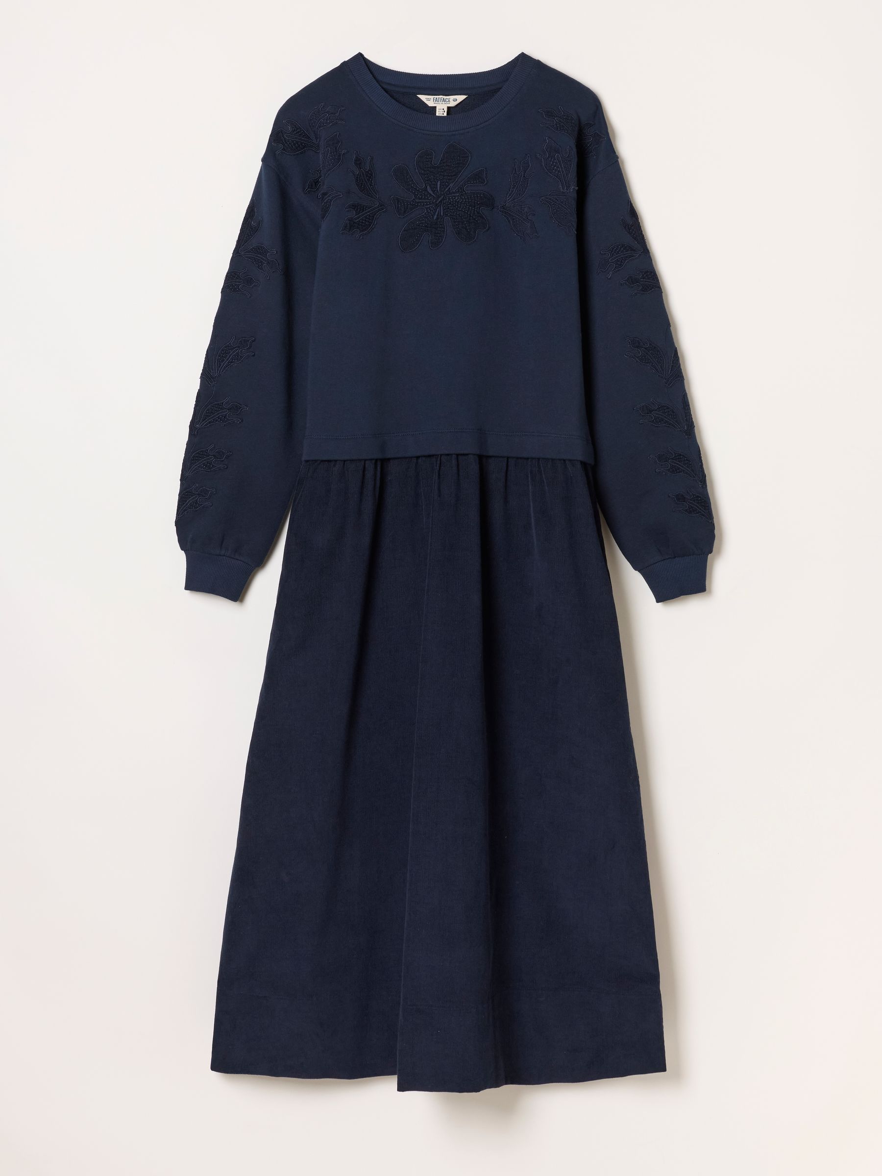 Pacey Navy 2in1 Cord Midi Dress - Image 5 of 5 Pacey Navy 2in1 Cord Midi Dress - Image 5 of 5
