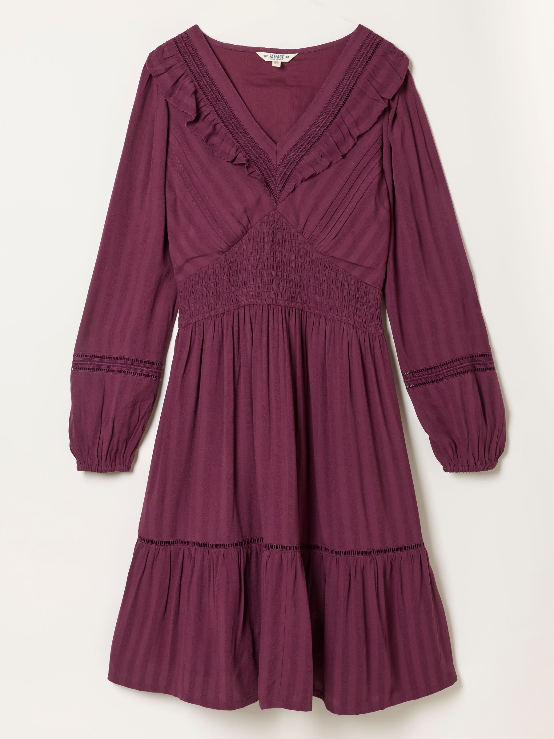 Pippa Purple Jacquard Dress - Image 6 of 6
