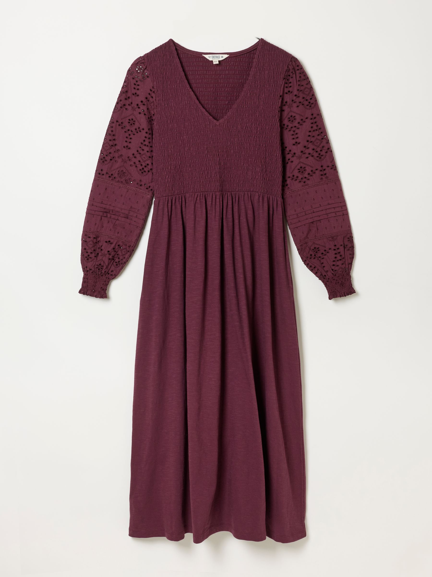 Demi Dark Purple Midi Jersey Dress - Image 5 of 5 Demi Dark Purple Midi Jersey Dress - Image 5 of 5