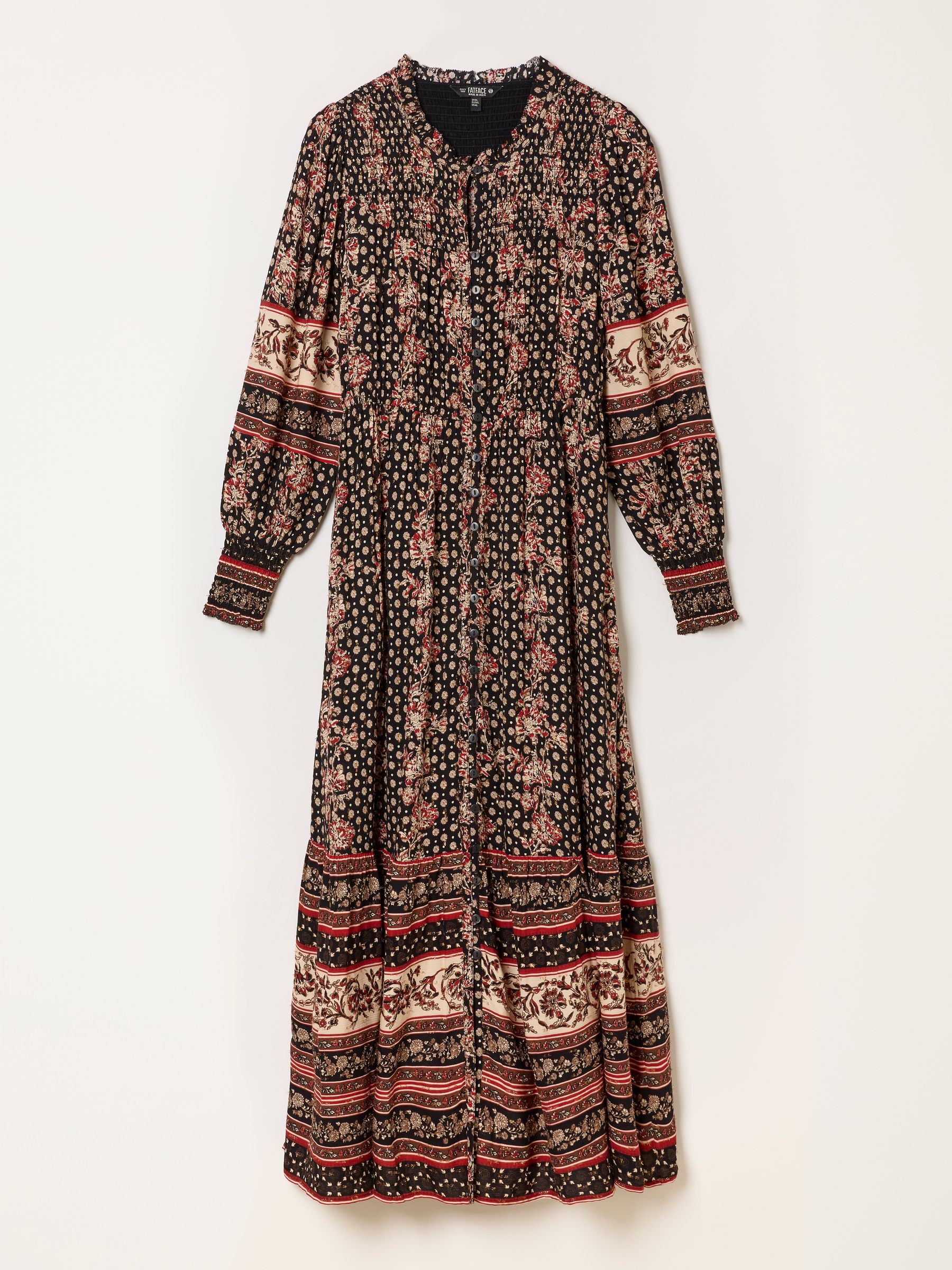 Isabella Black Floral Sparkle Maxi Dress - Image 6 of 6 Isabella Black Floral Sparkle Maxi Dress - Image 6 of 6