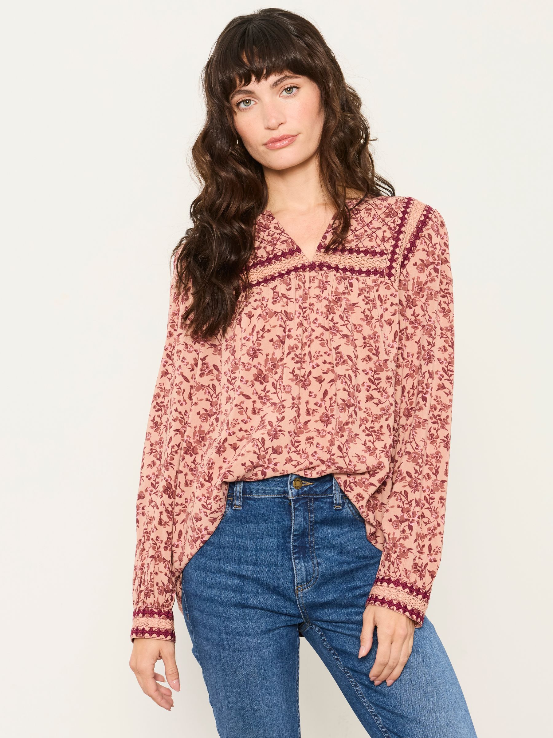 Laurel Stone Brush Floral Blouse - Image 2 of 7