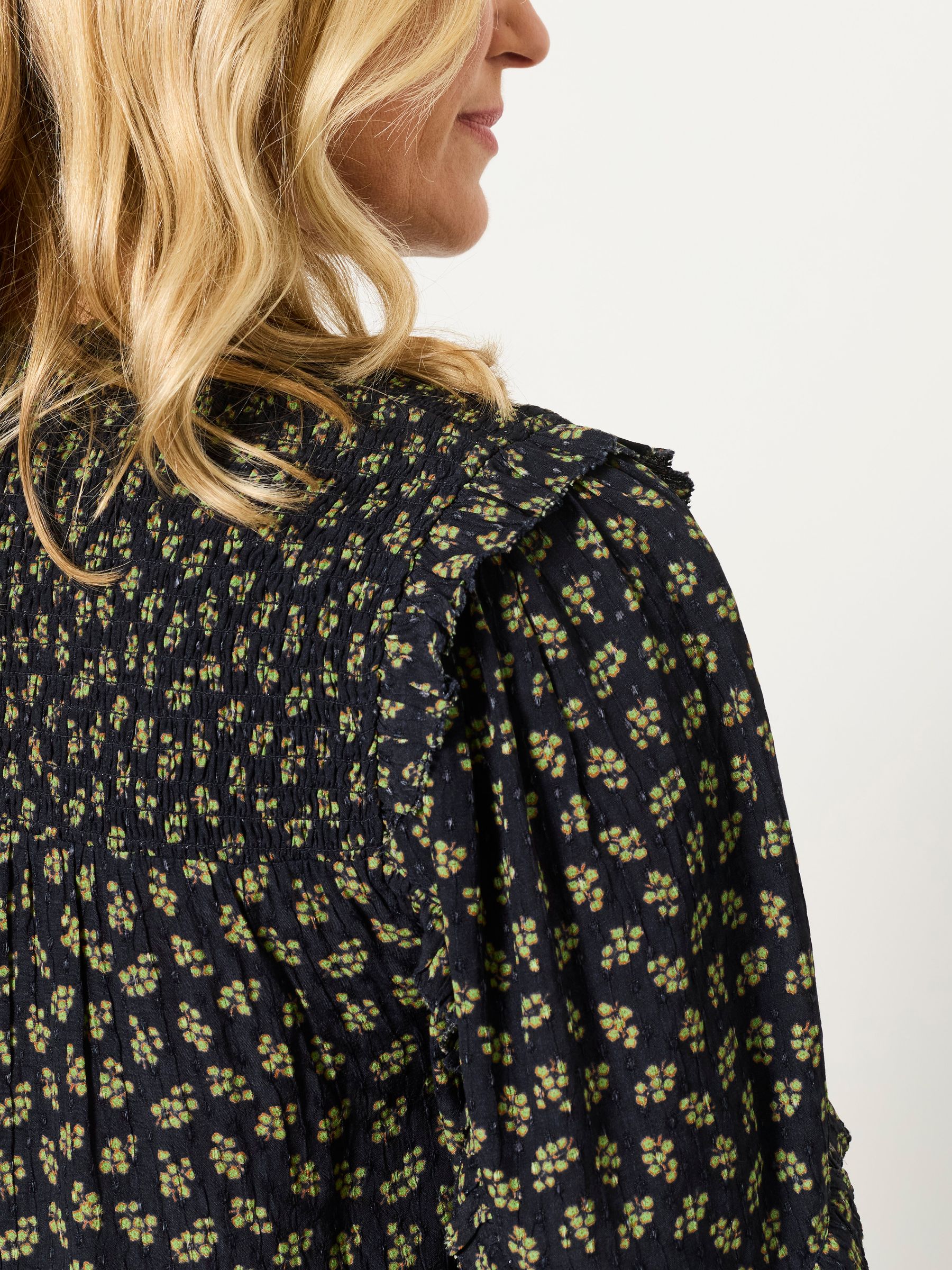 Eddie Navy Autumn Ditsy Tunic - Image 3 of 6