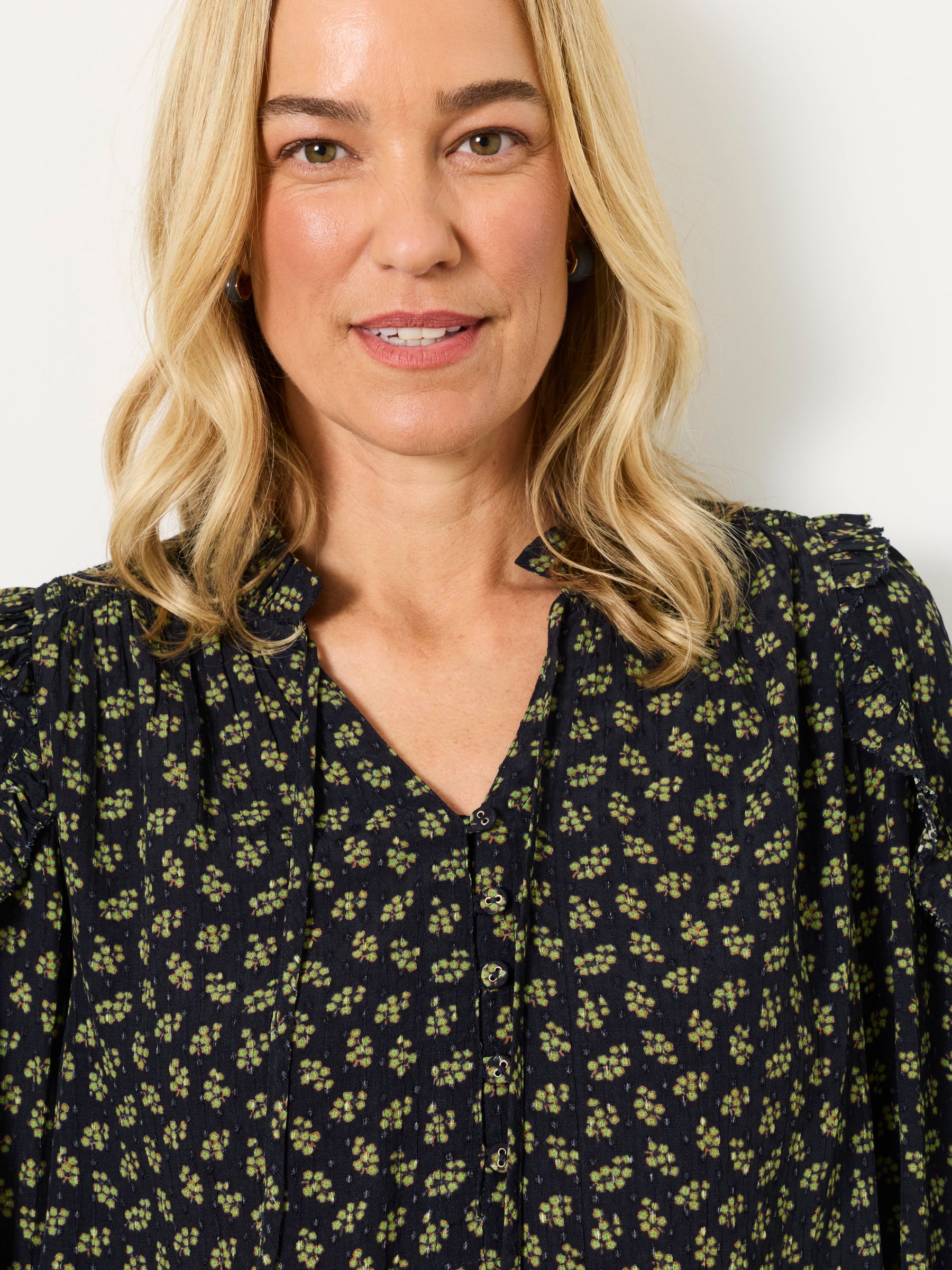 Eddie Navy Autumn Ditsy Tunic - Image 4 of 6