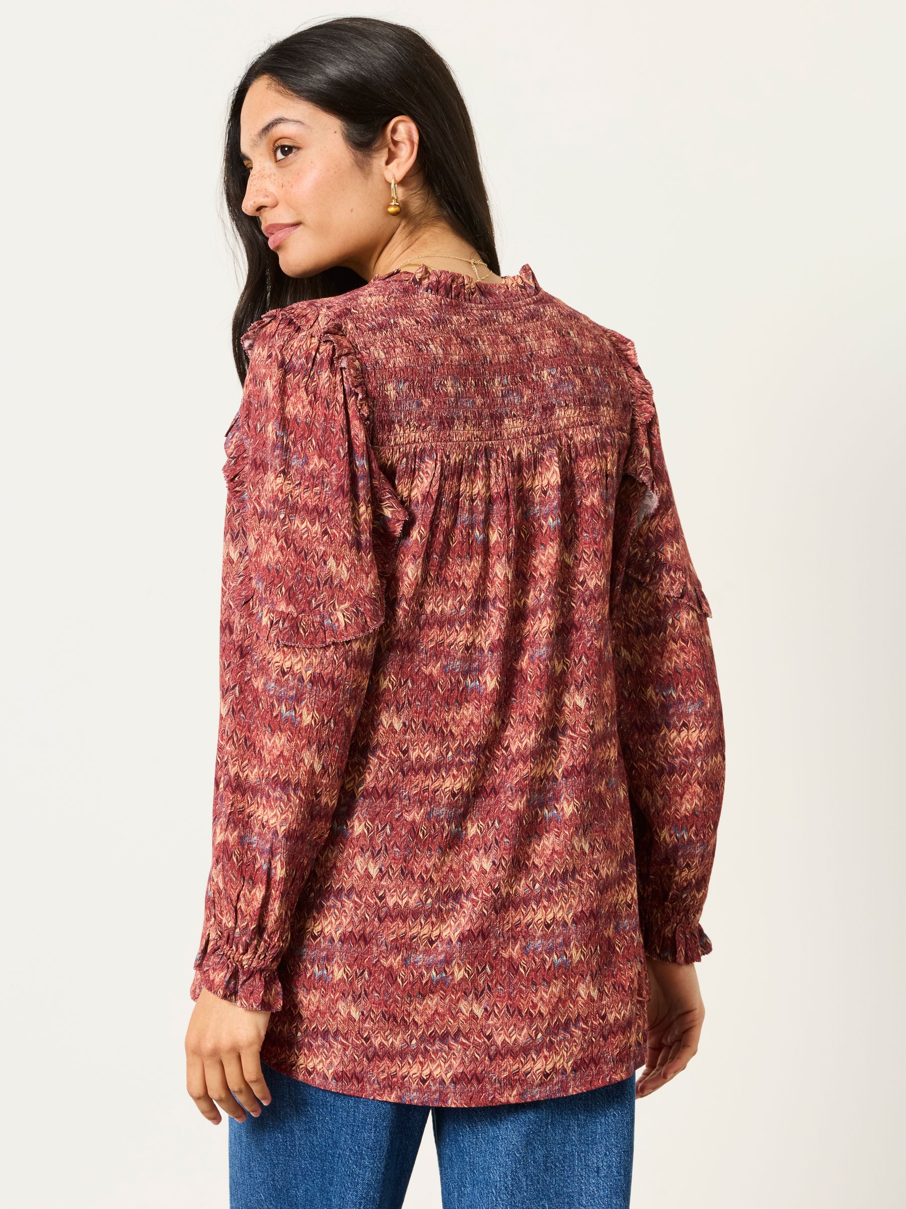 Eddie Dark Purple Marble Tunic - Image 2 of 6