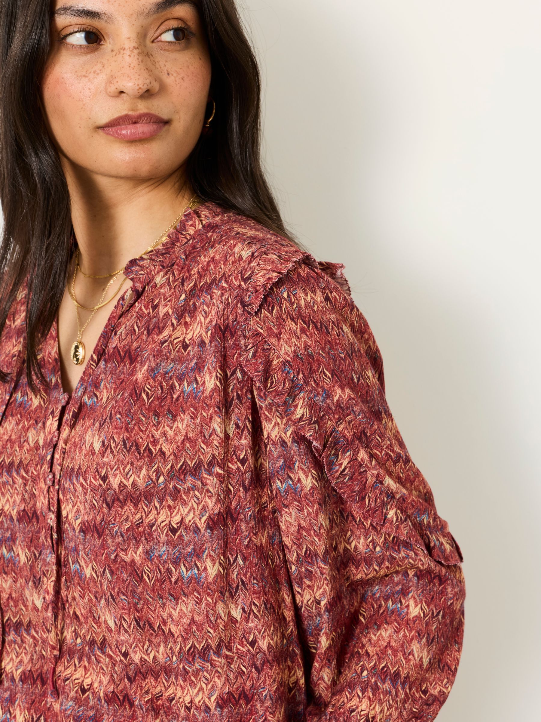 Eddie Dark Purple Marble Tunic - Image 3 of 6
