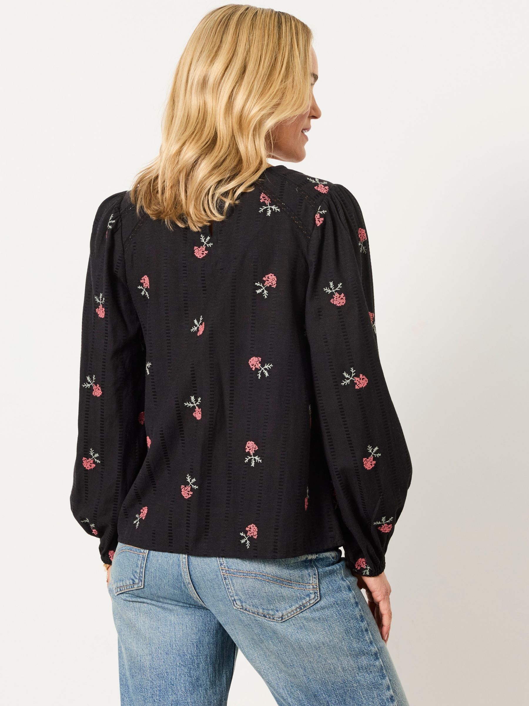 Sofia Black Embroidered Blouse - Image 2 of 6